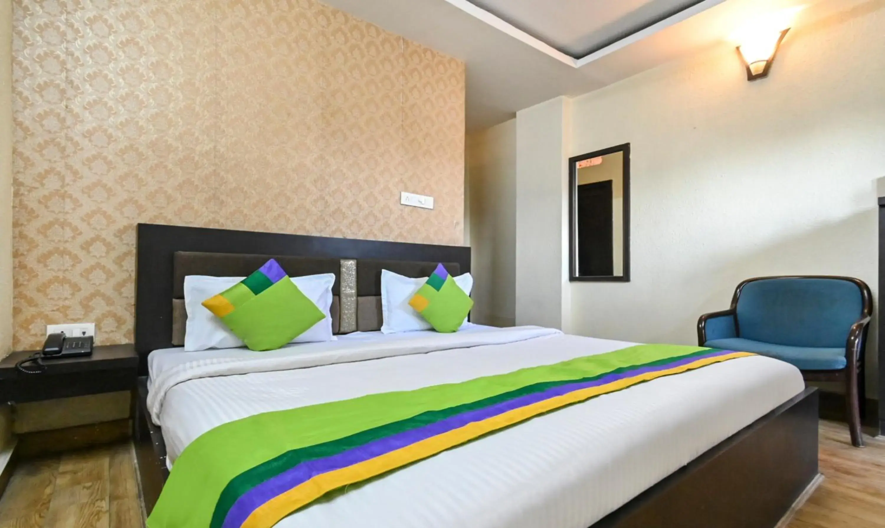 Bedroom, Bed in Treebo Siddharth Bedroom, Bed in Treebo Siddharth