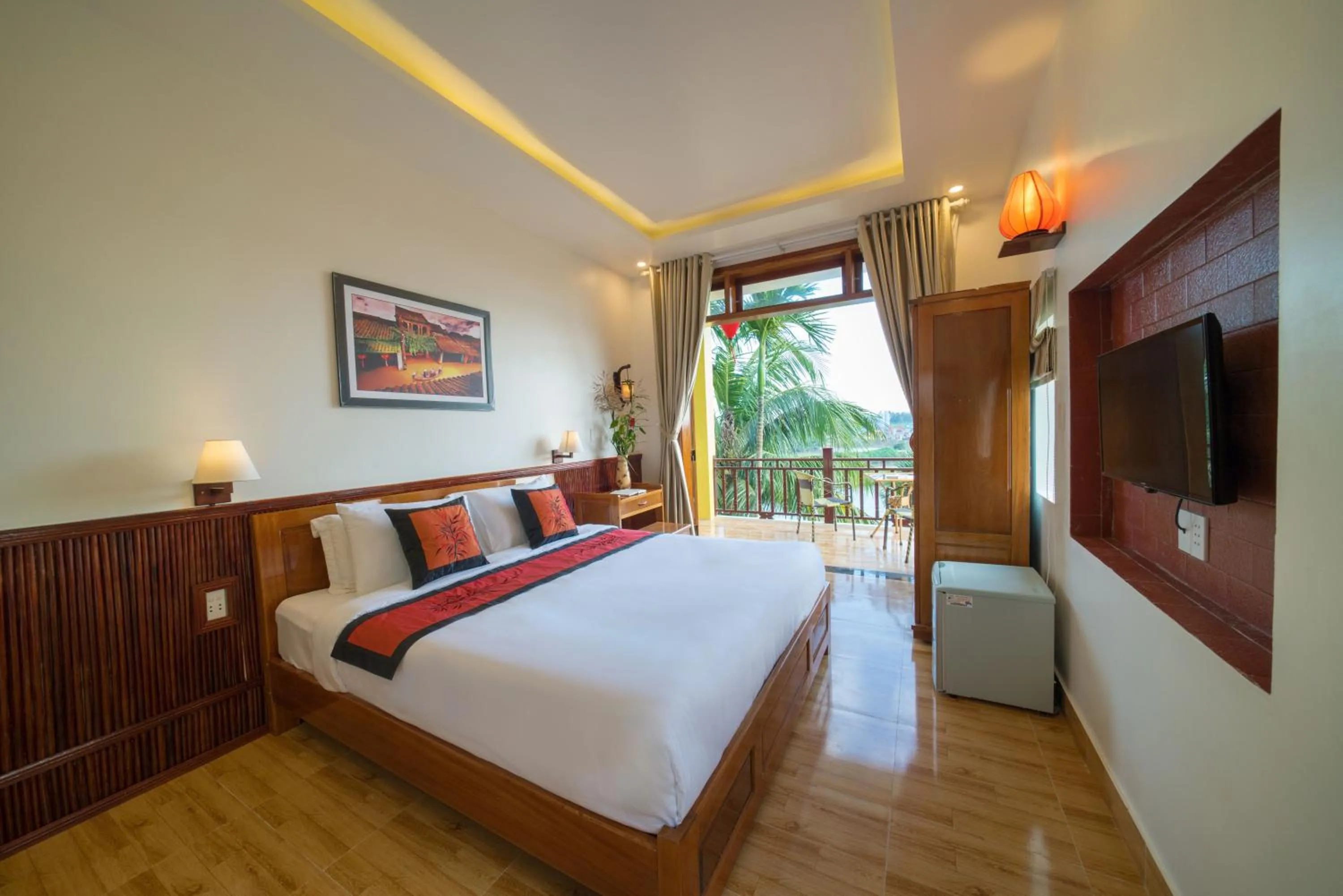 Bed in Lakeview Villa Homestay