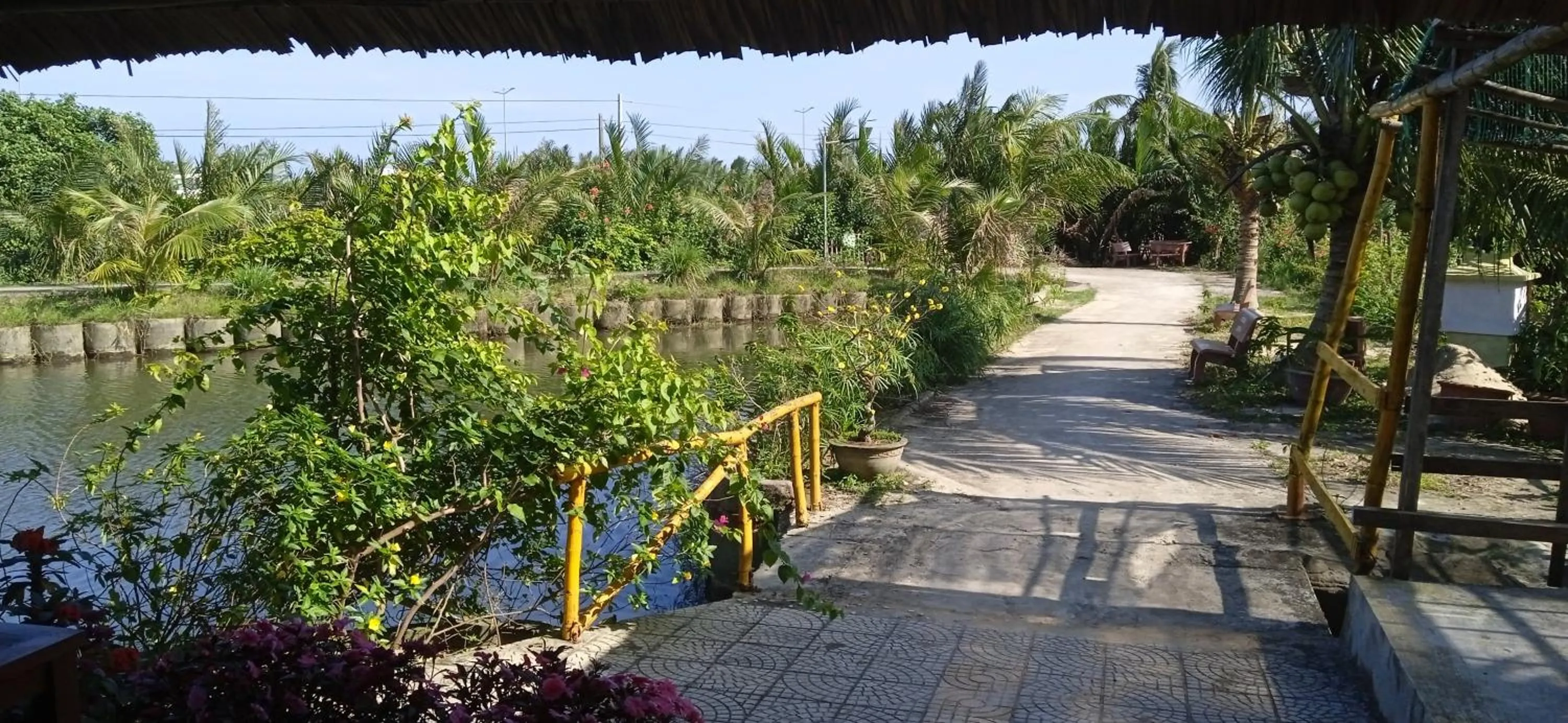 Garden view in Lakeview Villa Homestay