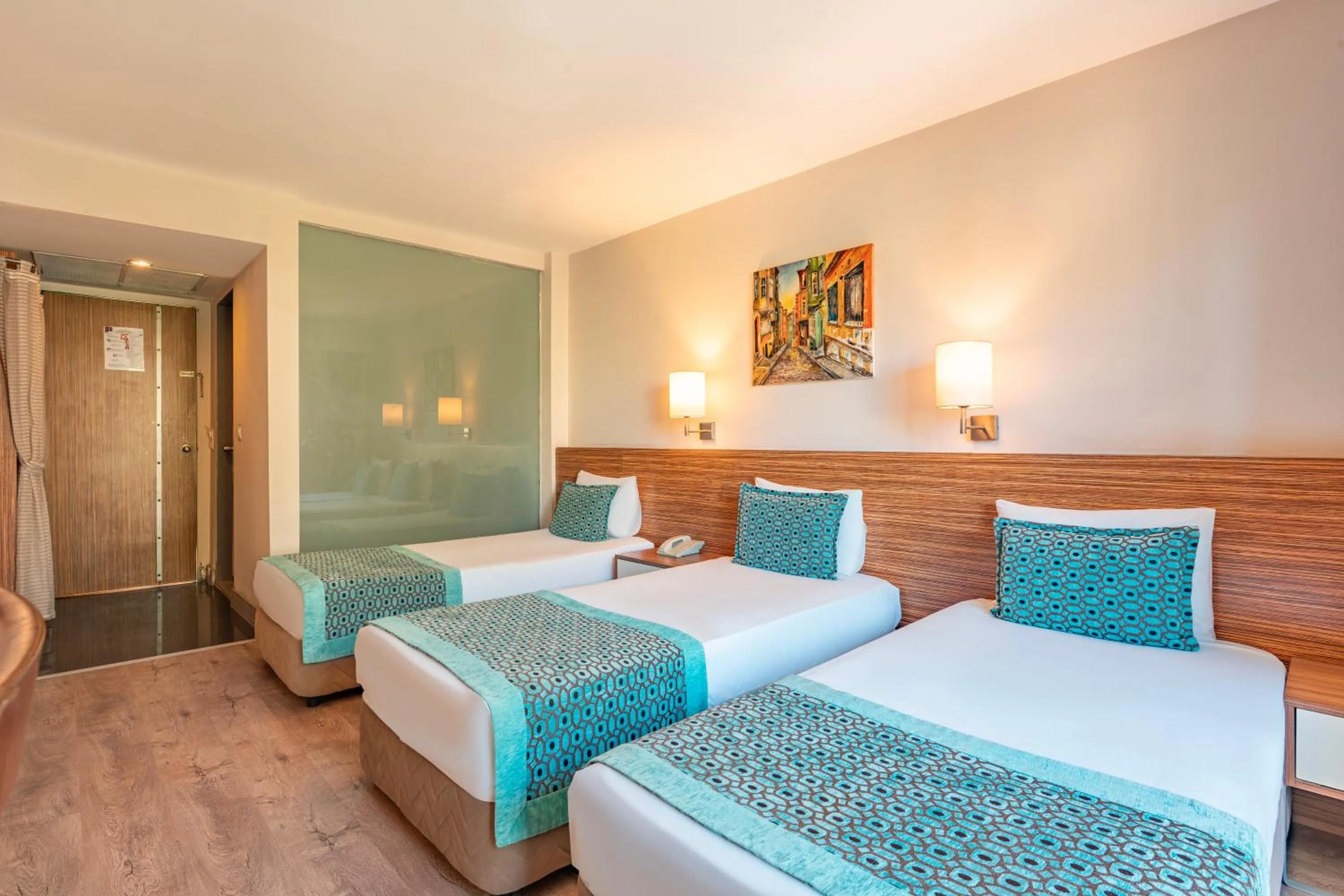 Bed in Tu Casa Gelidonya Hotel