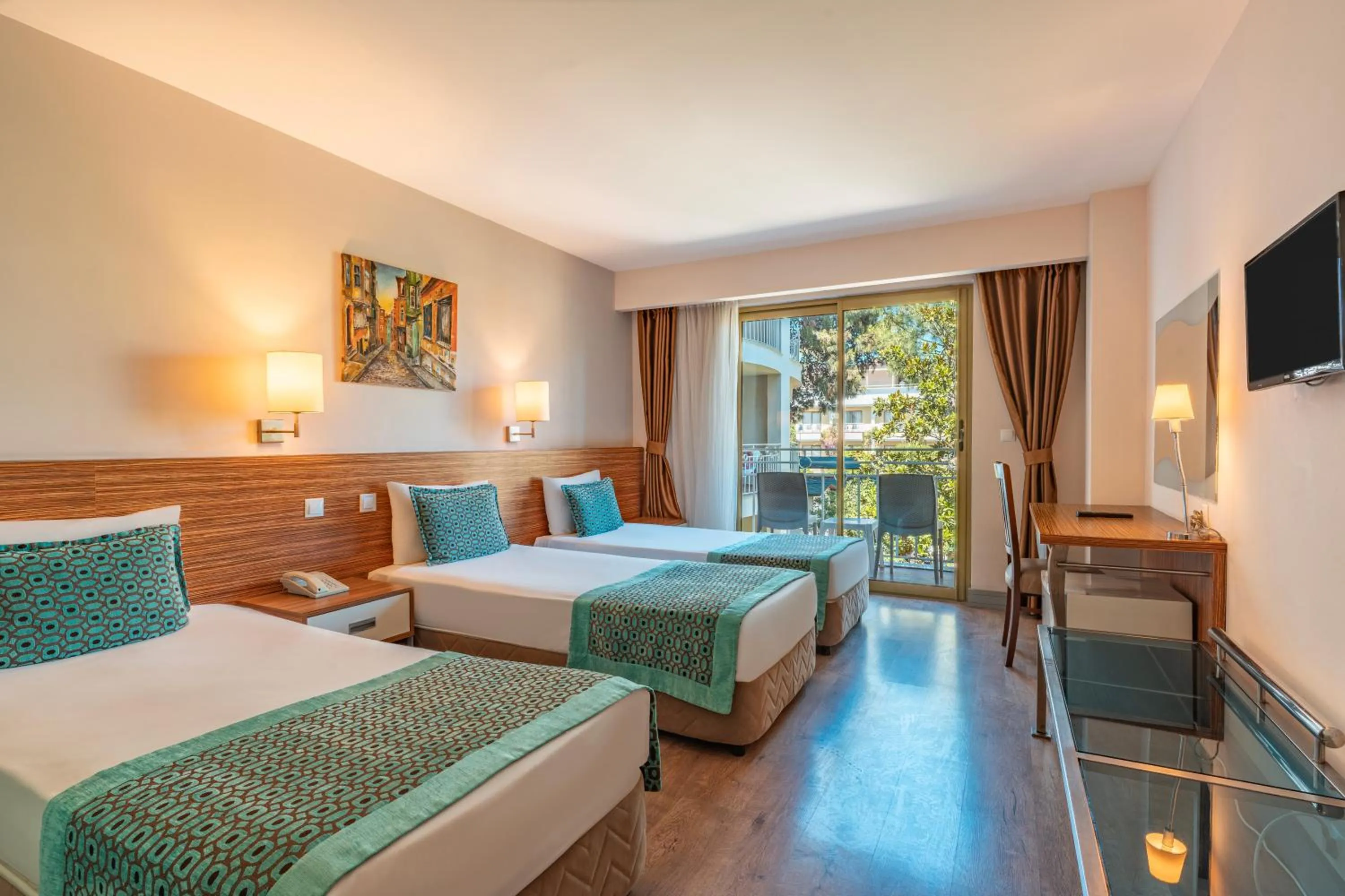 Bed in Tu Casa Gelidonya Hotel