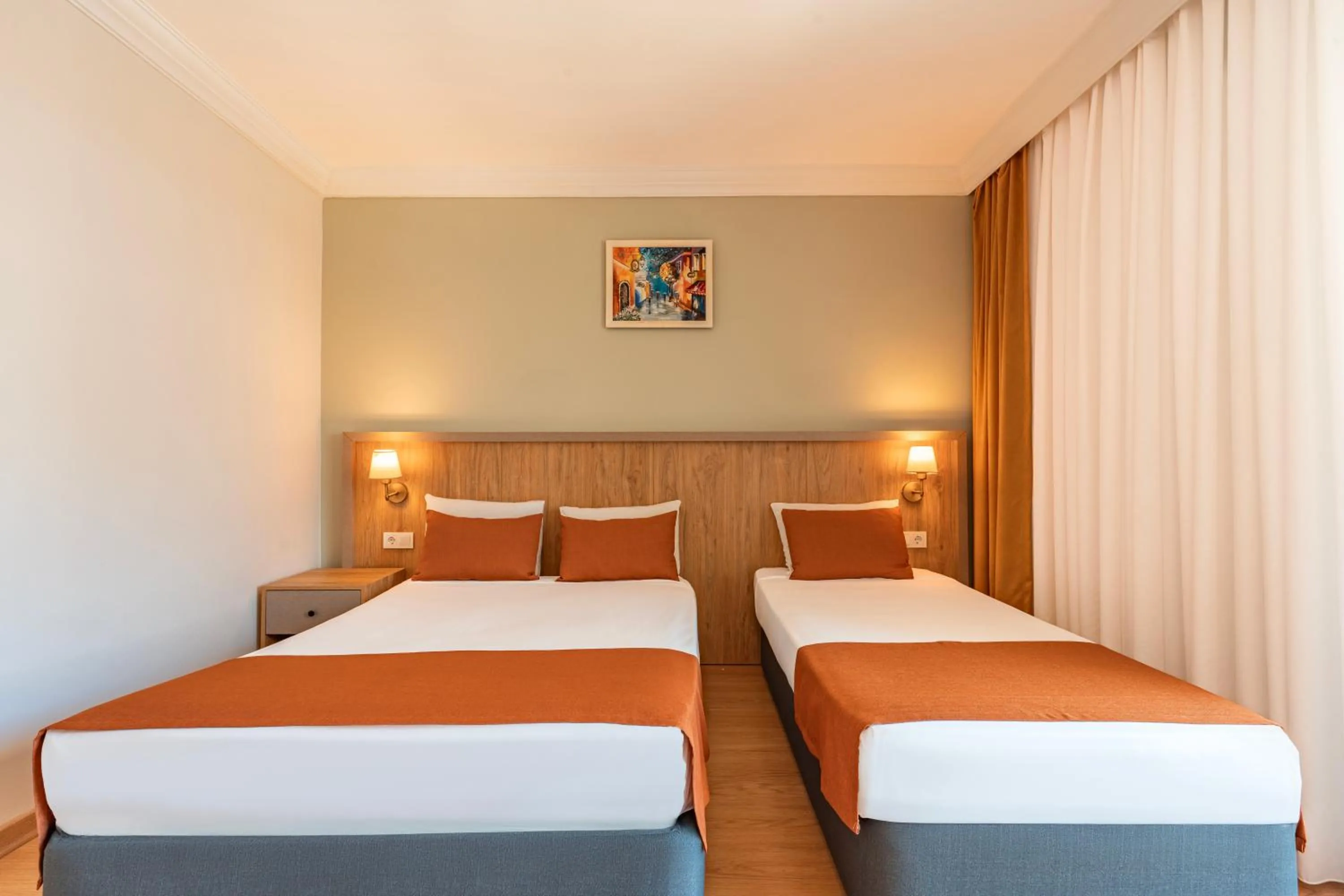 Bed in Tu Casa Gelidonya Hotel