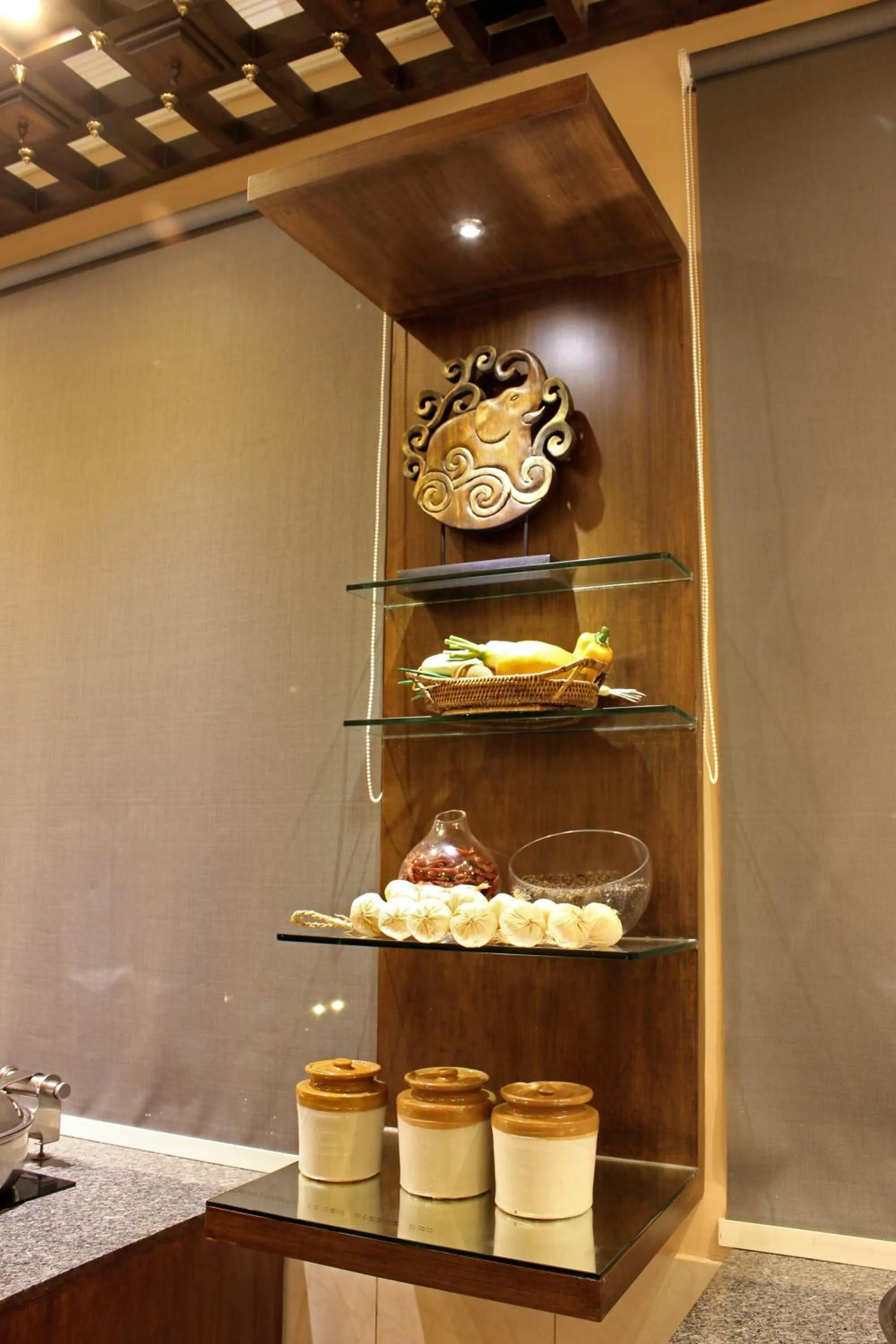 Decorative detail in Taj Mahal Hotel Abids