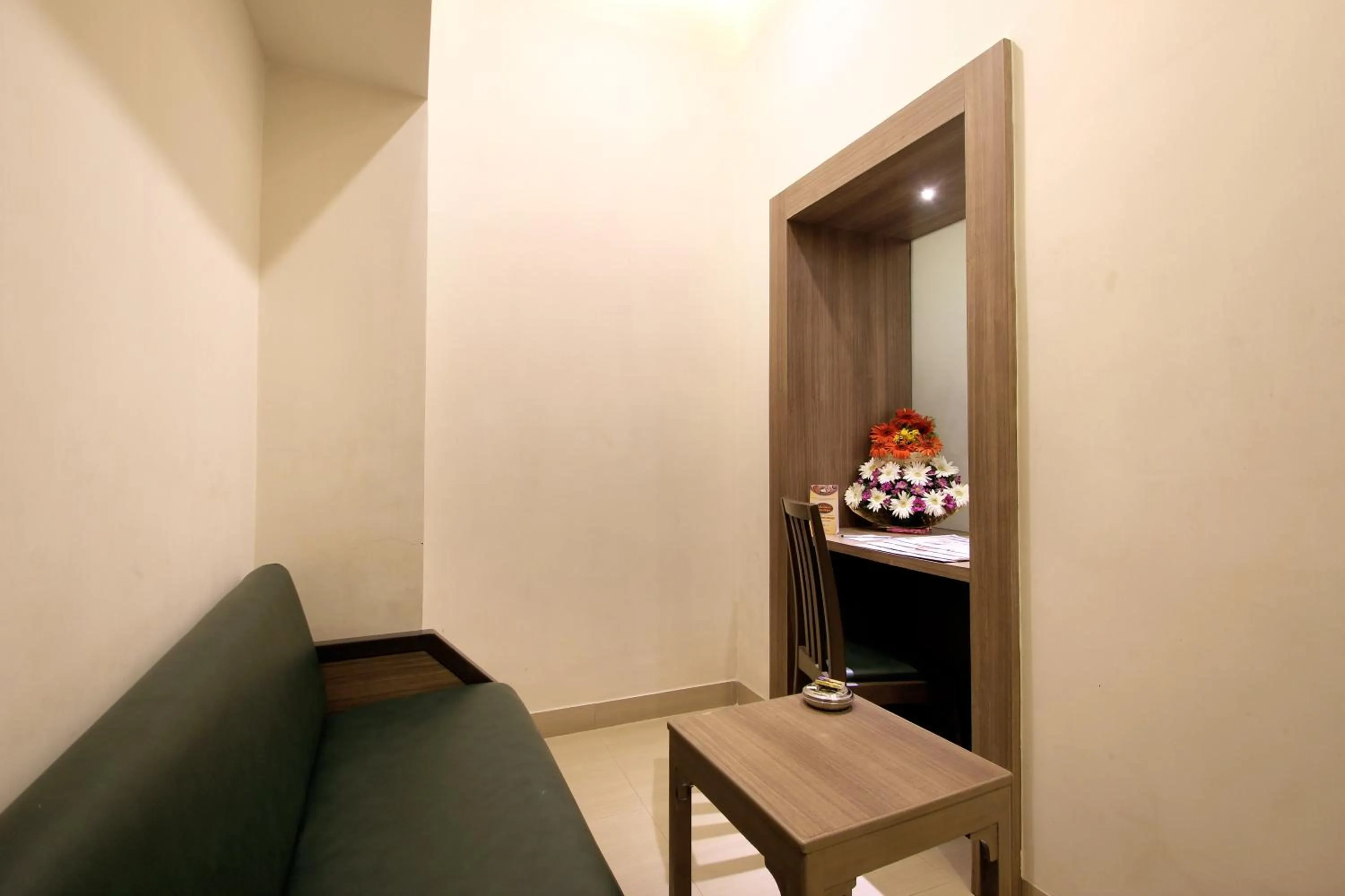 Seating area in Taj Mahal Hotel Abids