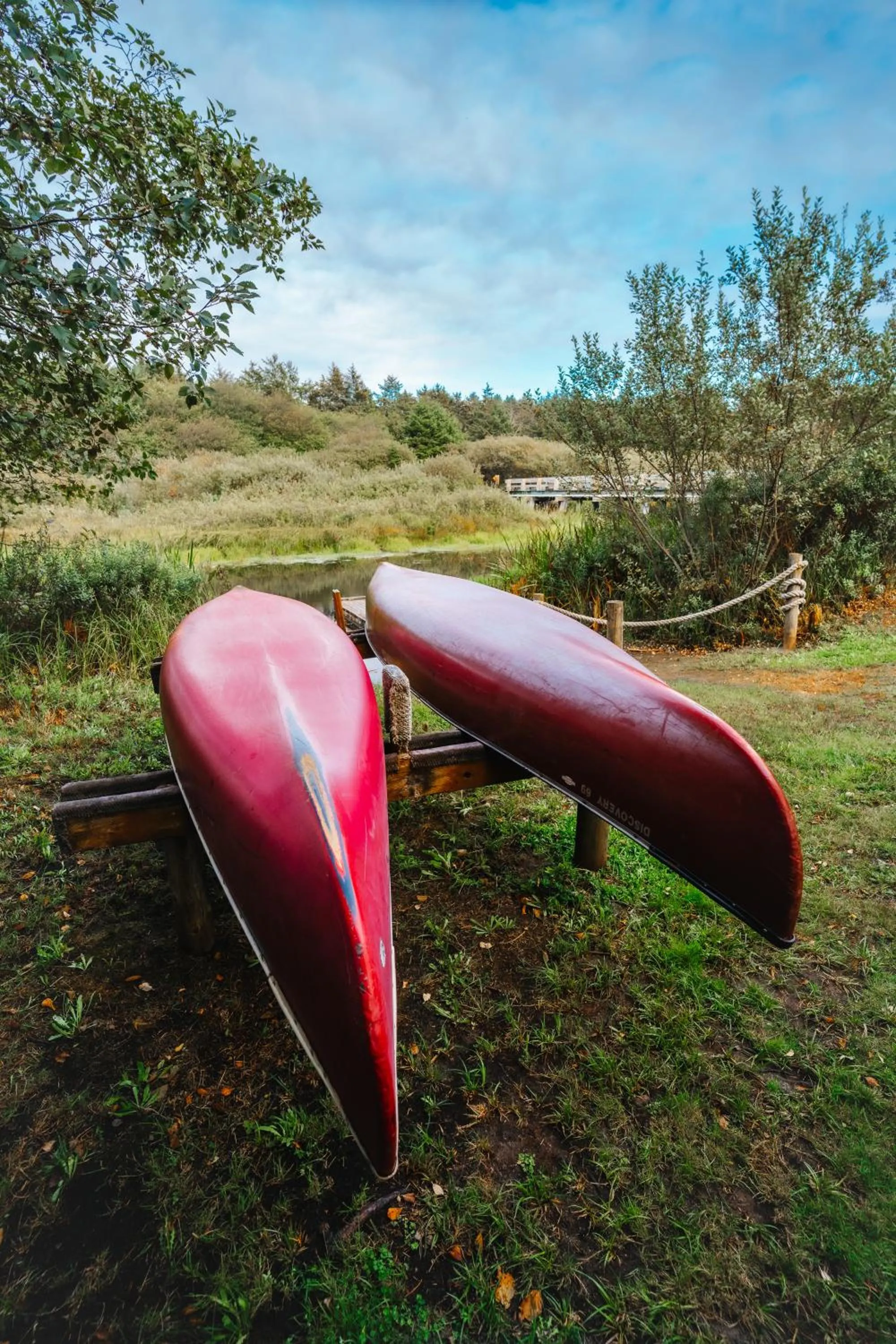 Canoeing in Surfcrest Resort
