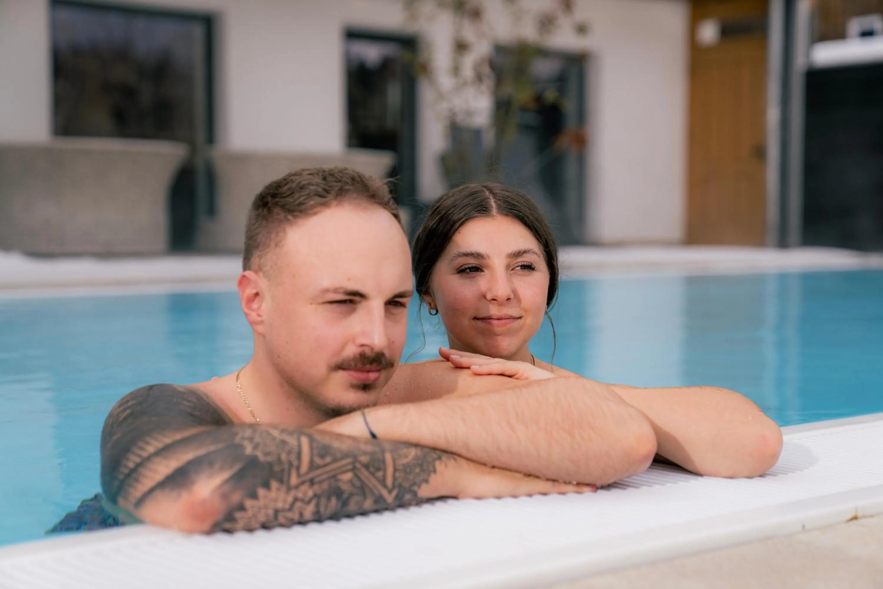 Swimming pool in Landhotel Moorhof