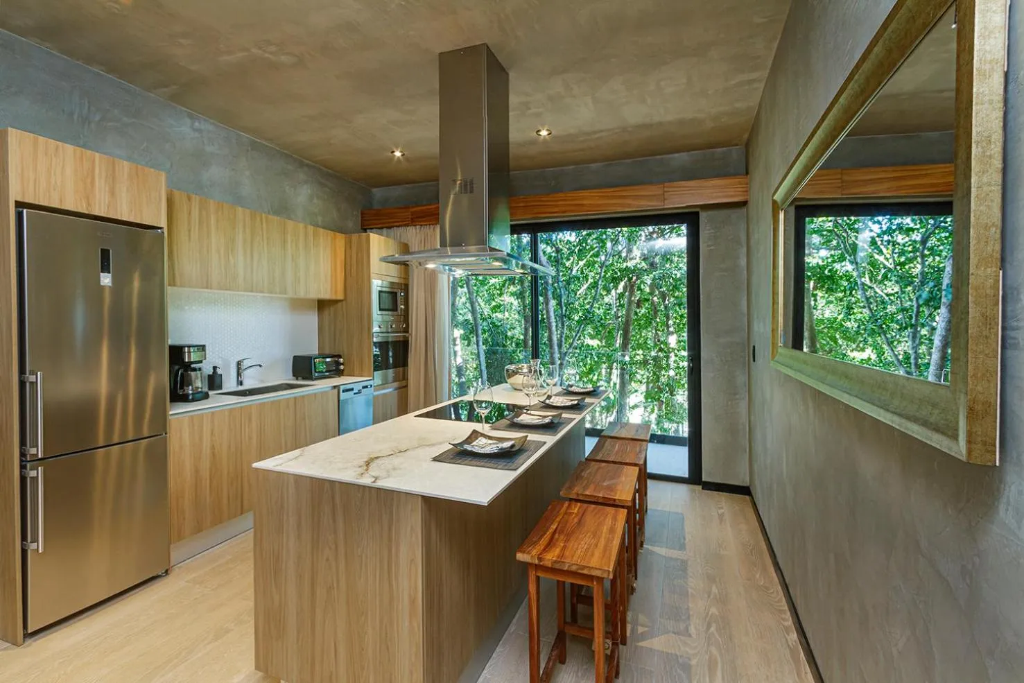 Kitchen or kitchenette in Impresionante Condominio Tuk Tulum