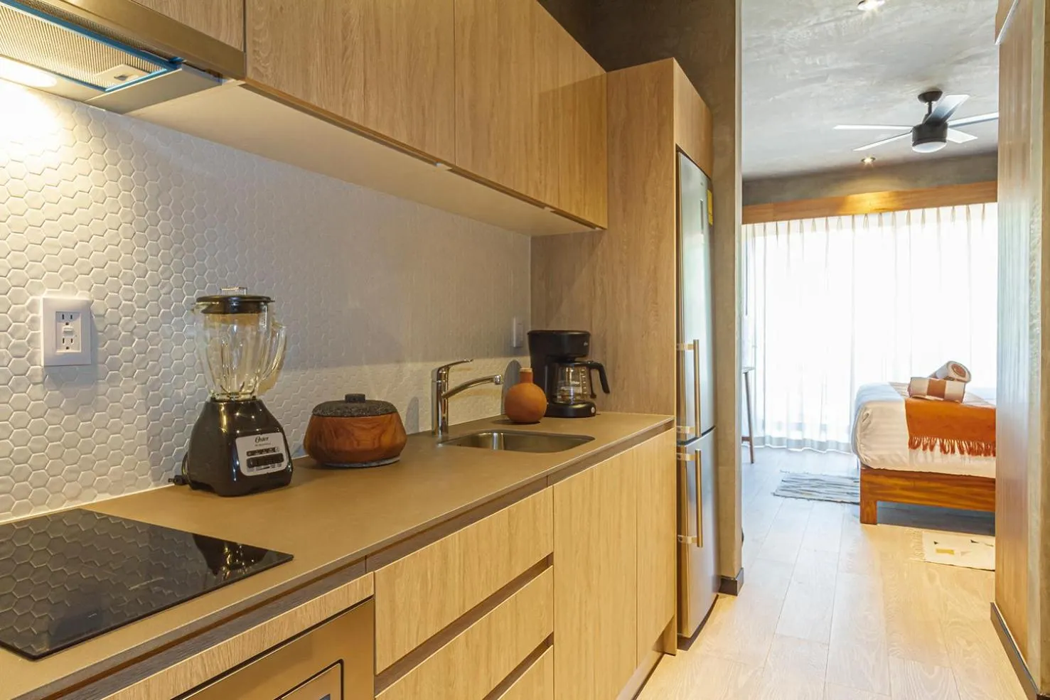 Kitchen or kitchenette in Impresionante Condominio Tuk Tulum