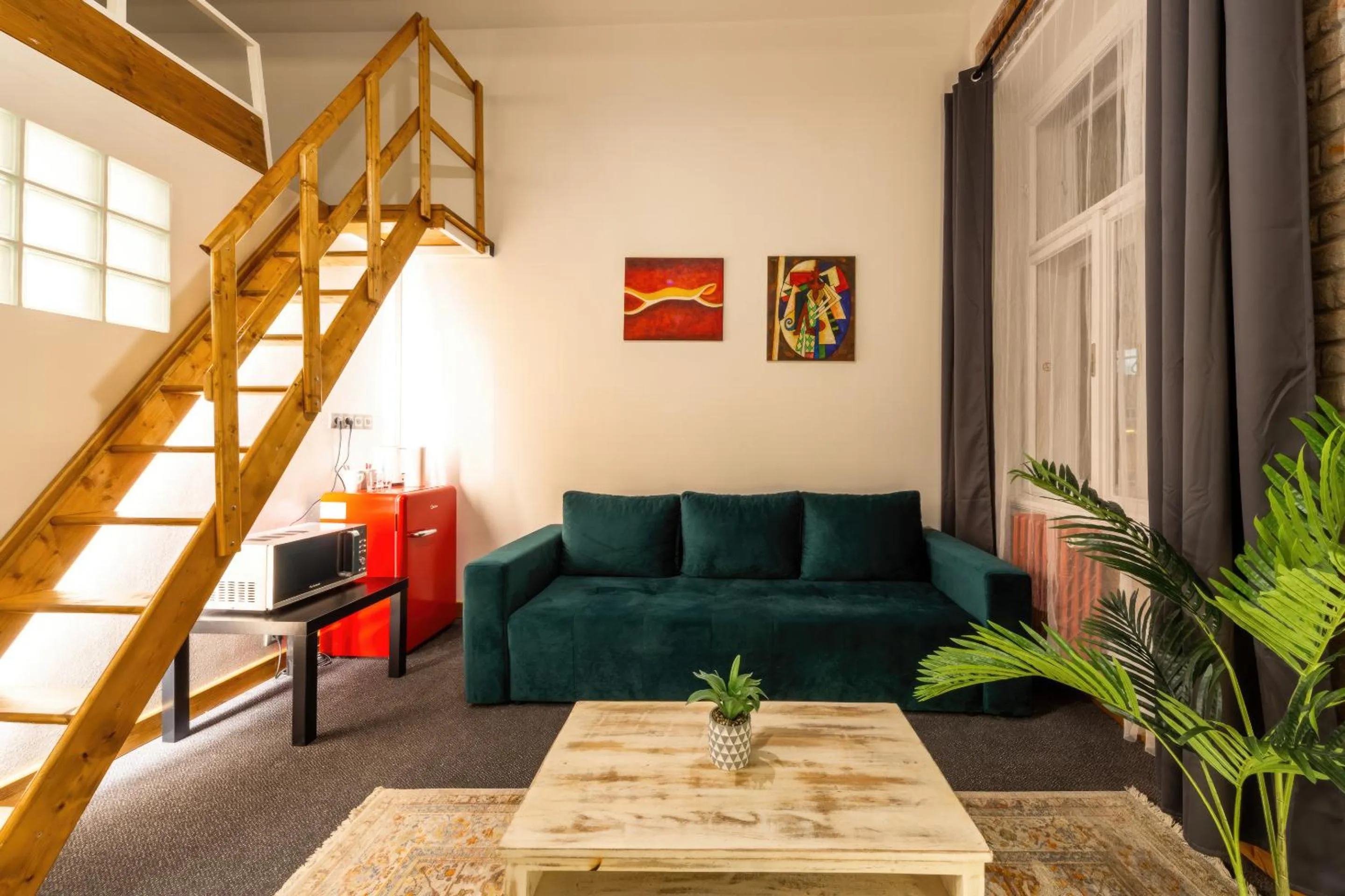 Seating area in S42 Hotel Prague