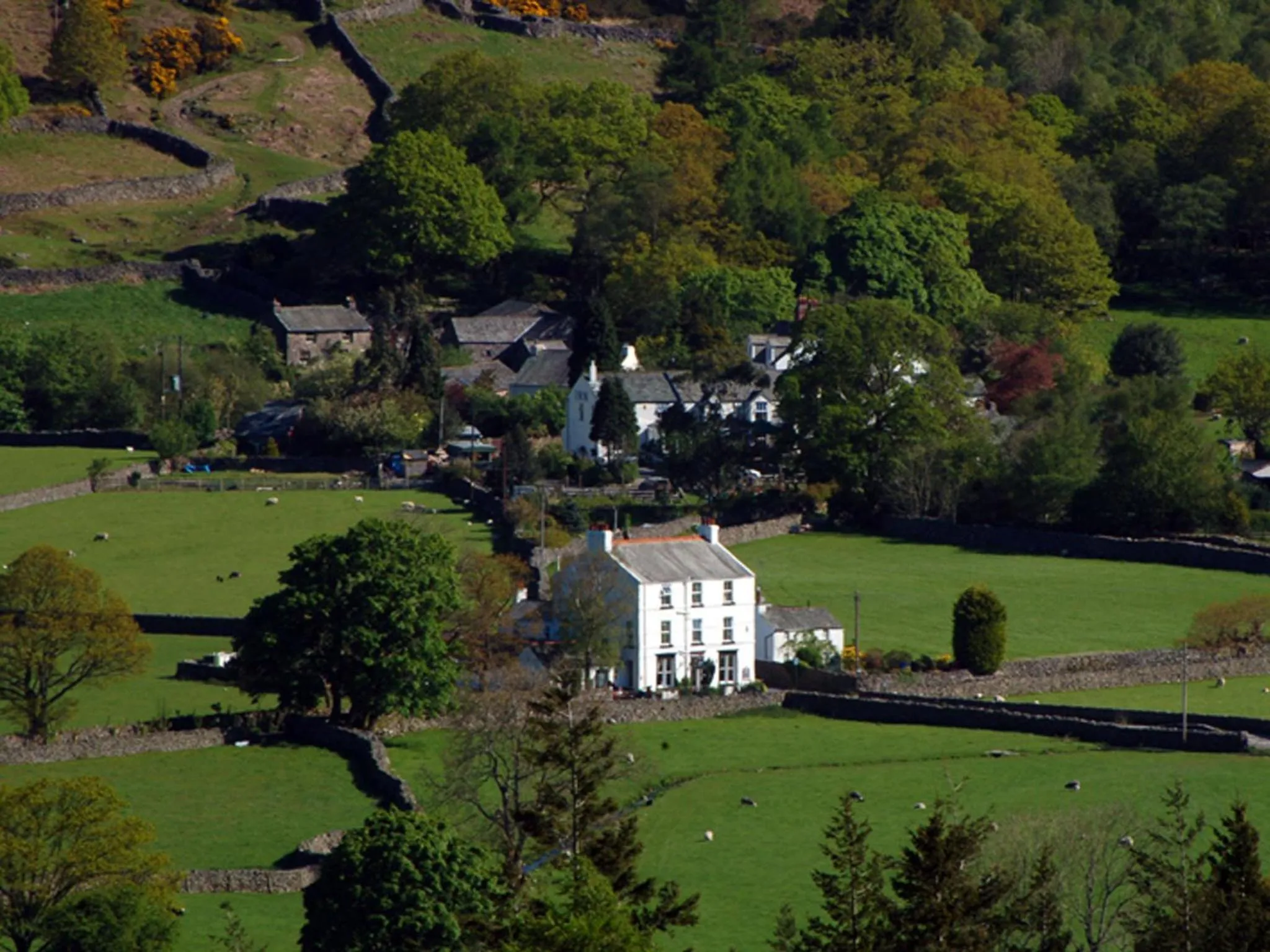 Bird's eye view in Brook House Inn