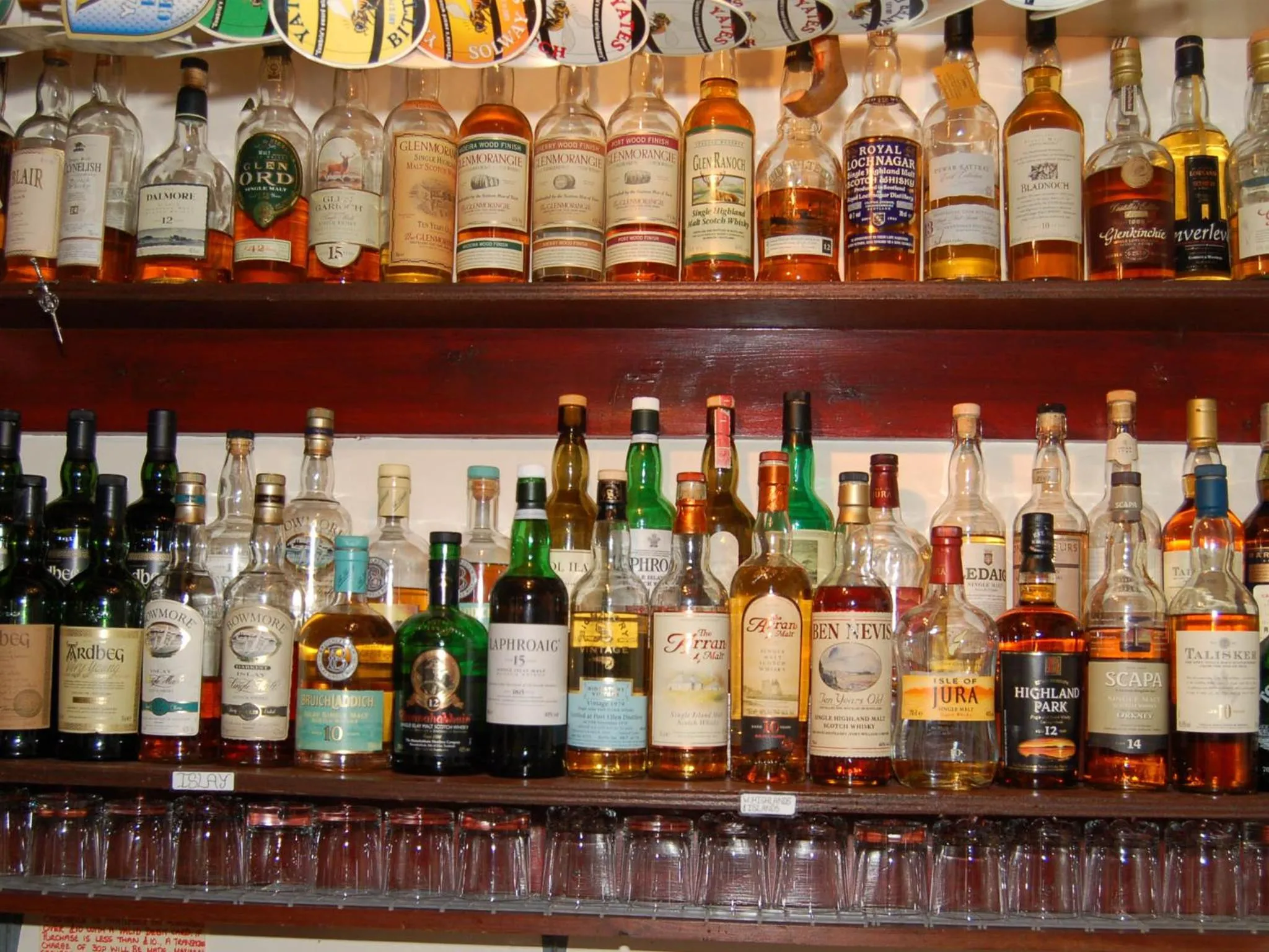 Alcoholic drinks in Brook House Inn