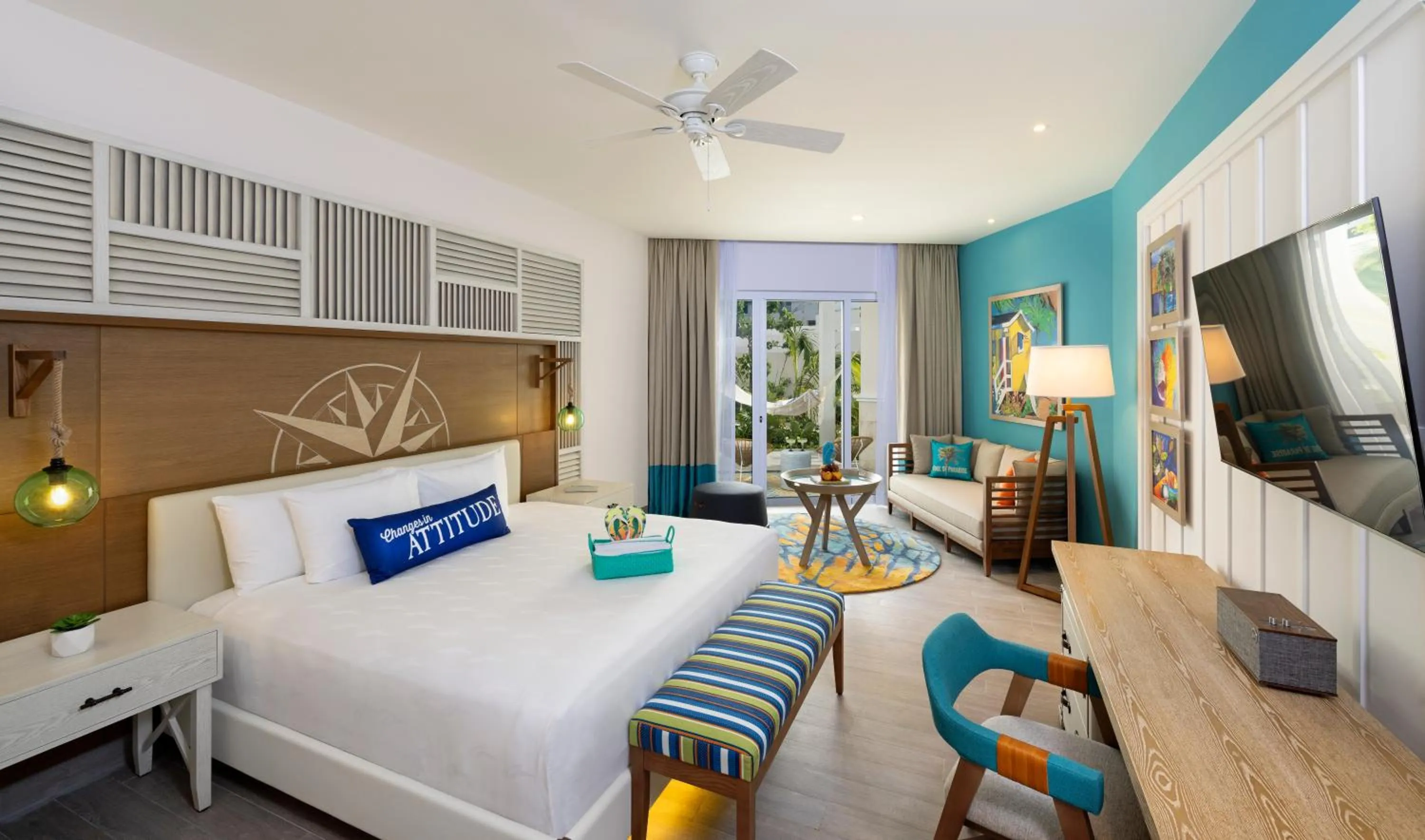 Bedroom, Bed in Margaritaville Island Reserve Riviera Maya - An Adults Only Karisma All-Inclusive Experience