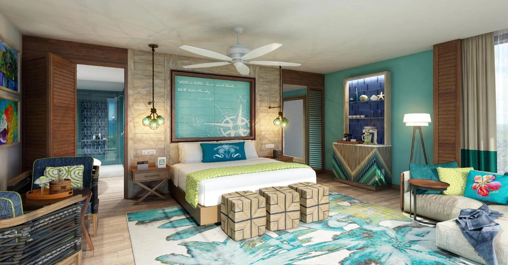 Photo of the whole room, Bed in Margaritaville Island Reserve Riviera Maya - An Adults Only Karisma All-Inclusive Experience