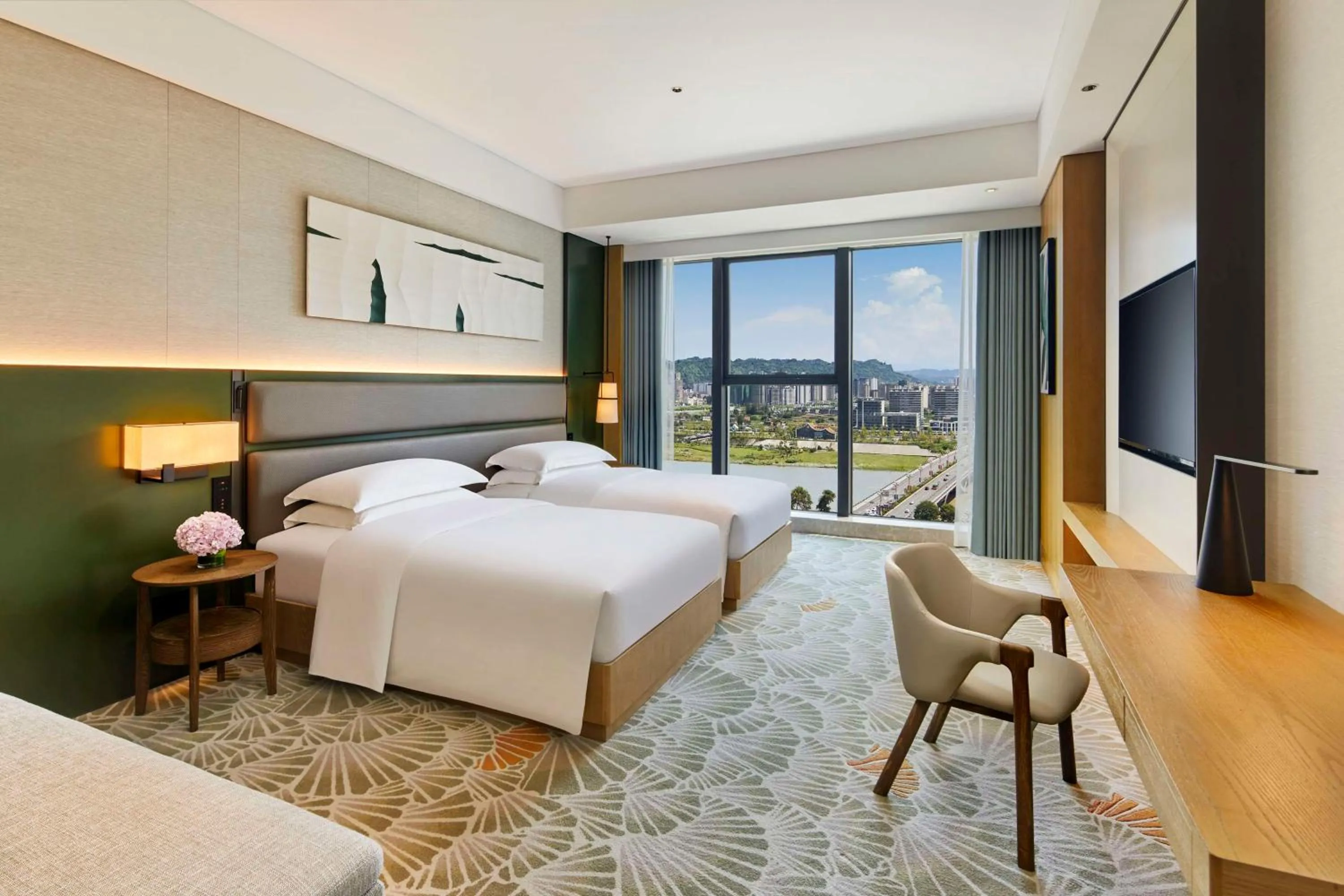 Bedroom, Bed in DoubleTree By Hilton Ya'An