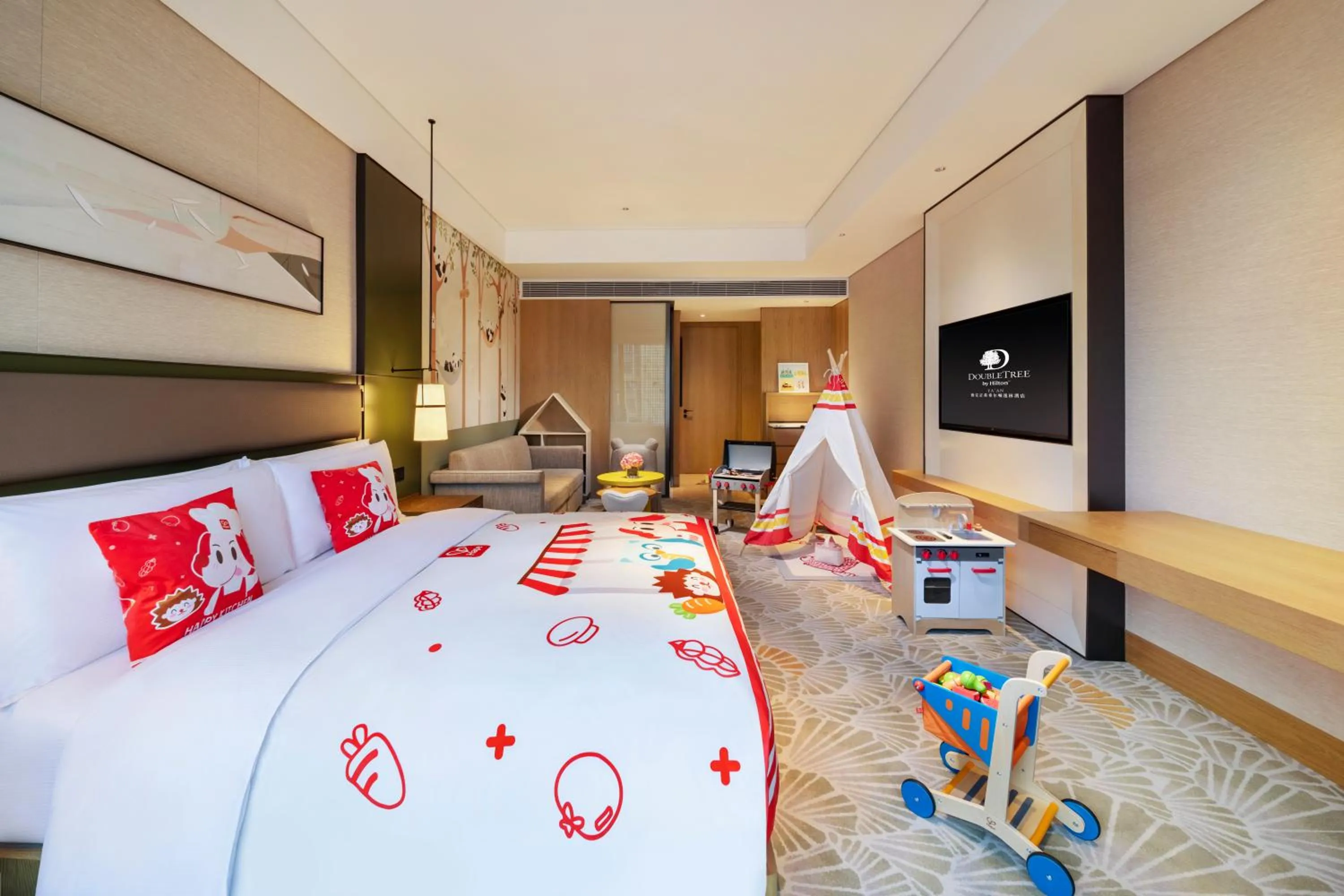 Bed in DoubleTree By Hilton Ya'An