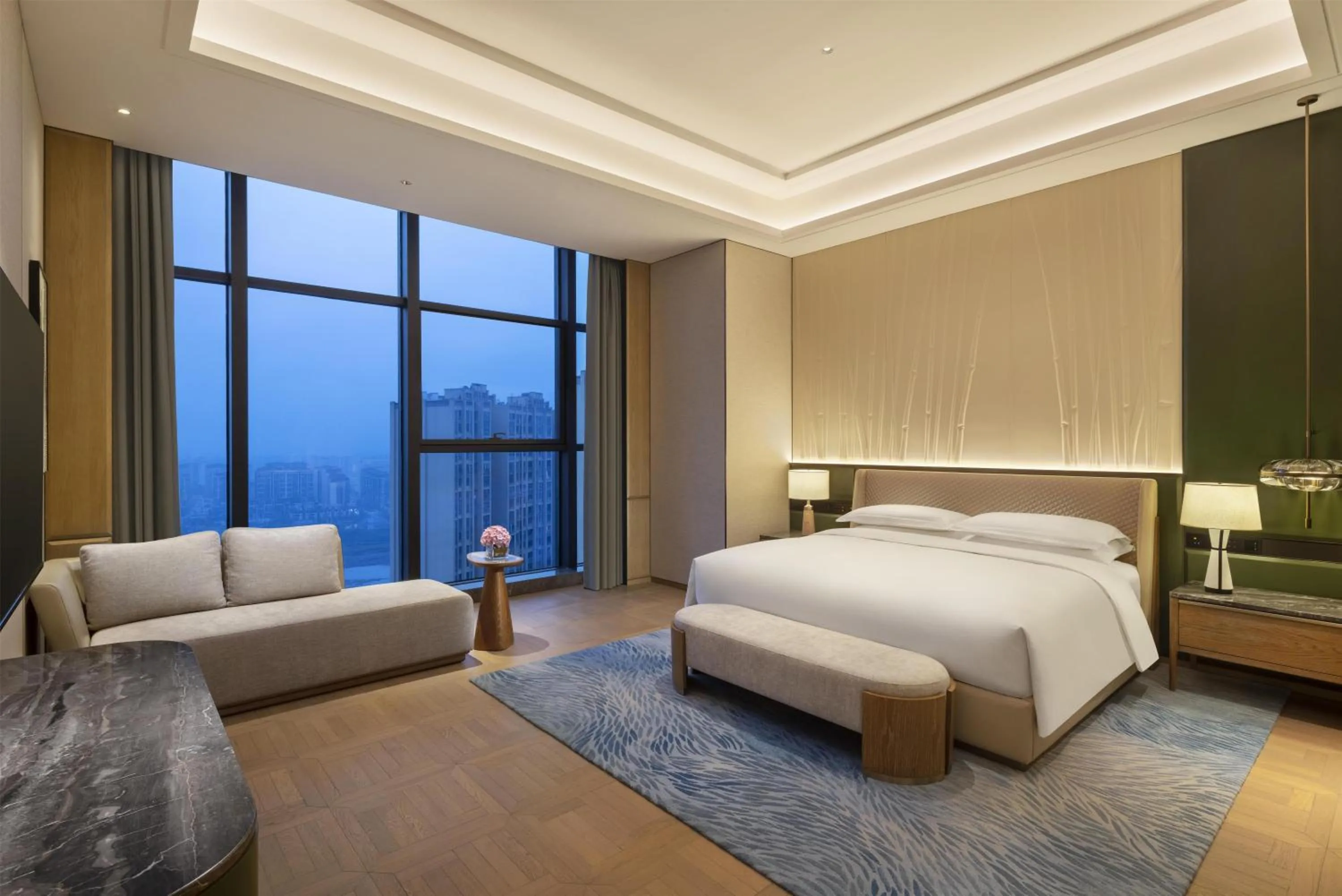 Bed in DoubleTree By Hilton Ya'An