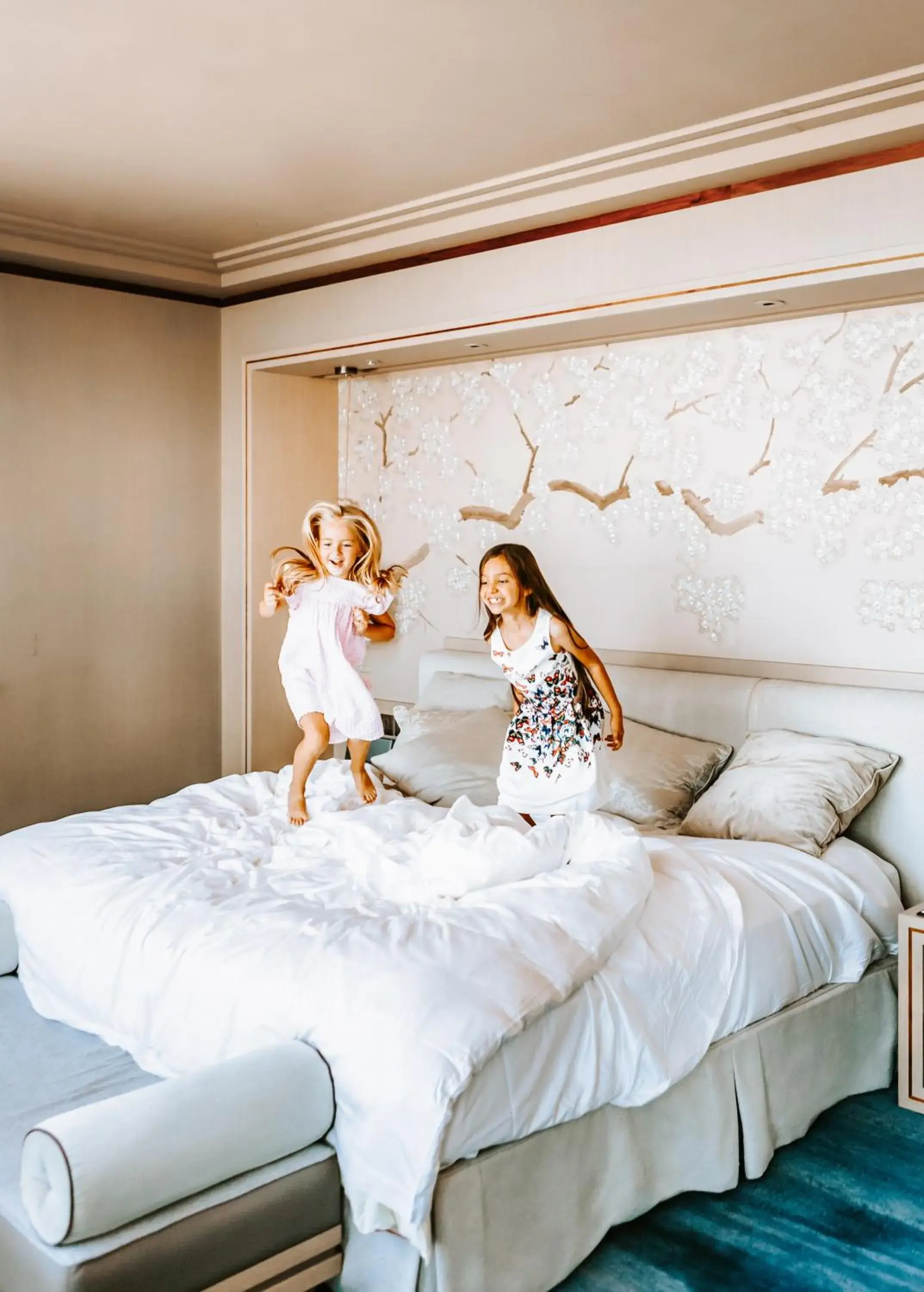 children, Bed in Shangri-La The Shard, London children, Bed in Shangri-La The Shard, London