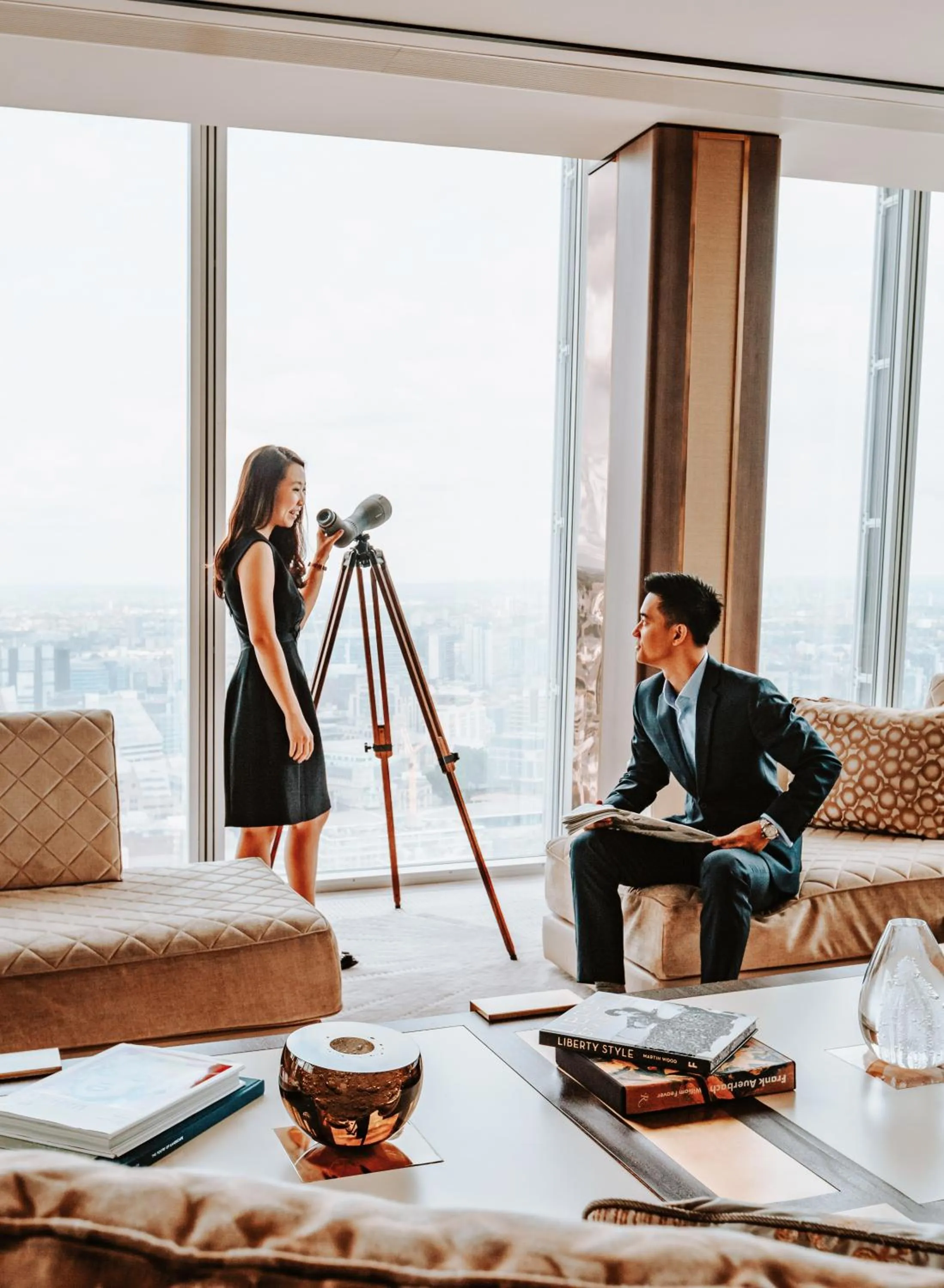 Living room in Shangri-La The Shard, London