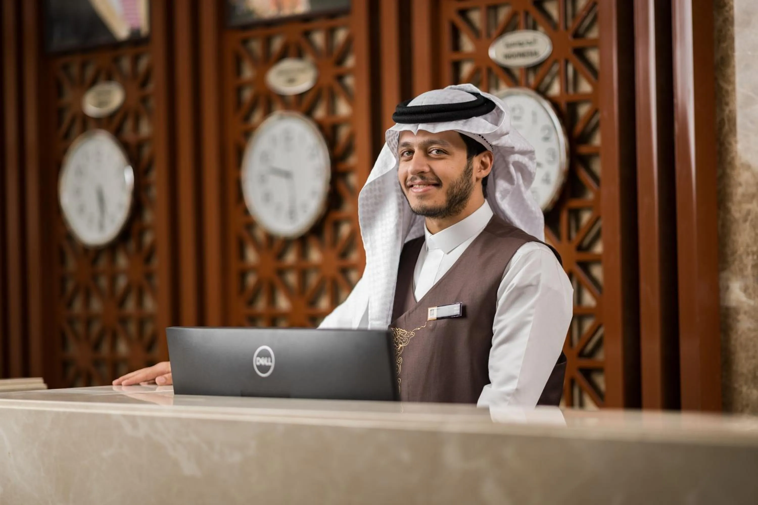 Staff in Elaf Al Taqwa Hotel