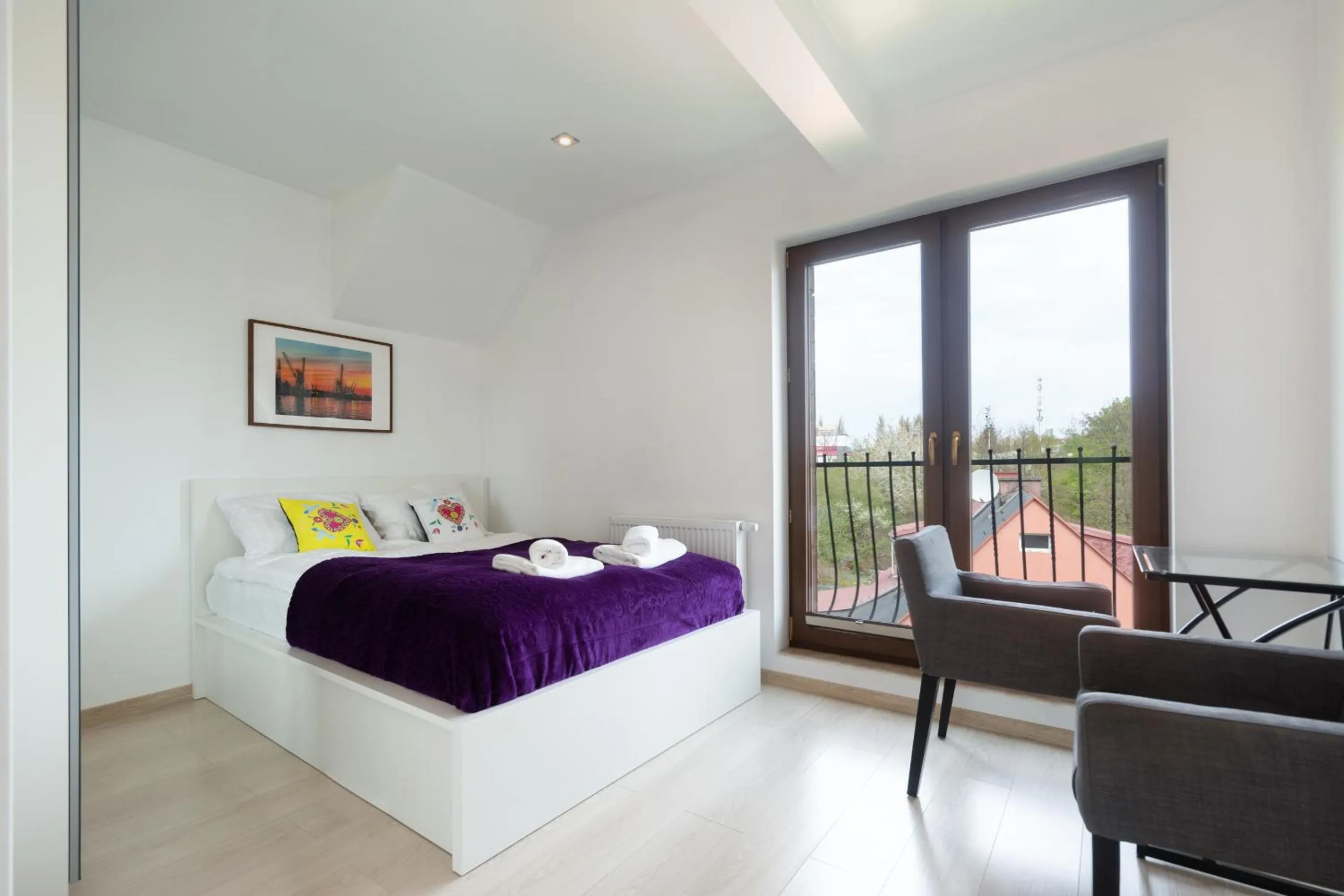 Bed in Rezydencja Wind Rose - luxury ApartHotel Gdansk