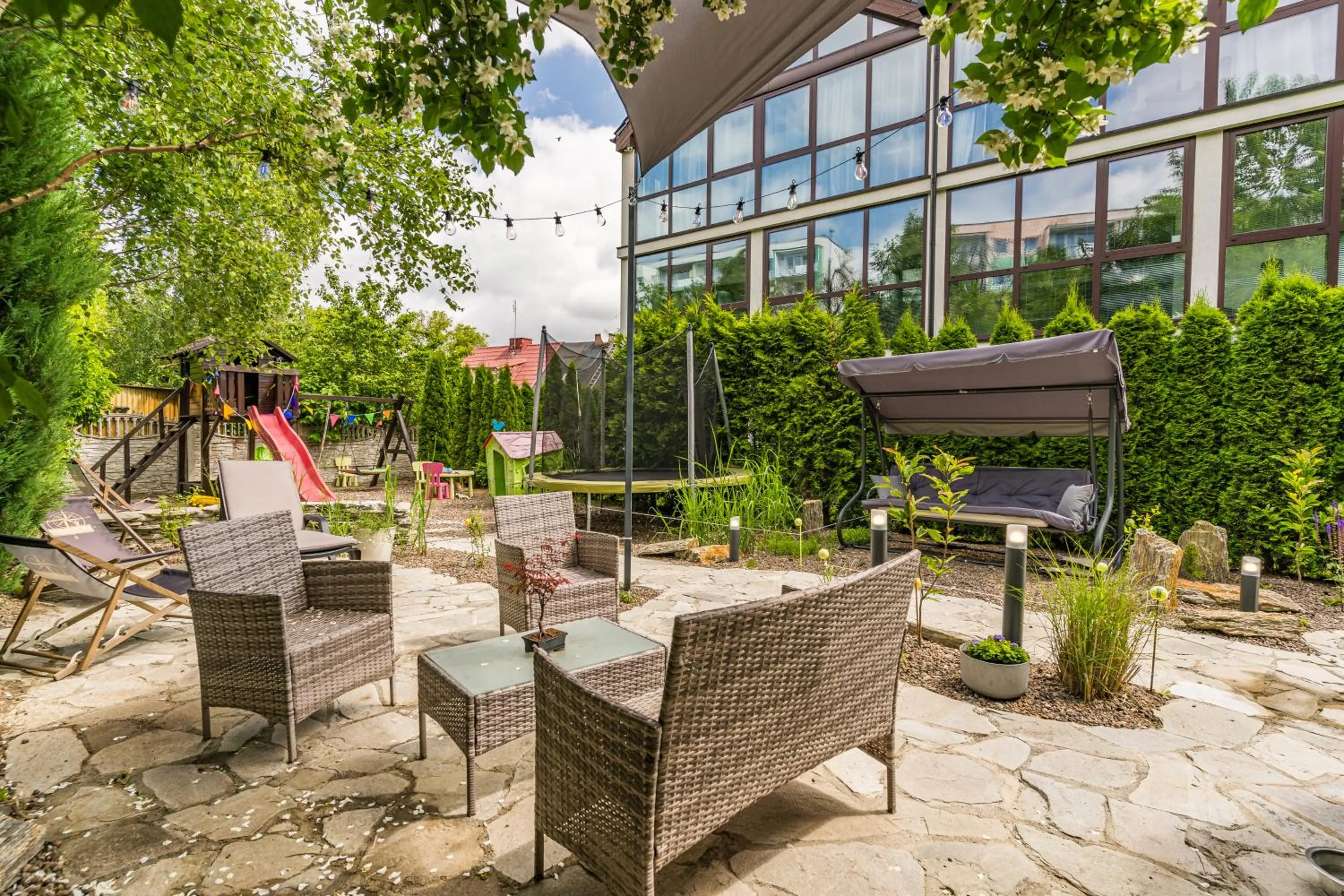 Garden in Rezydencja Wind Rose - luxury ApartHotel Gdansk