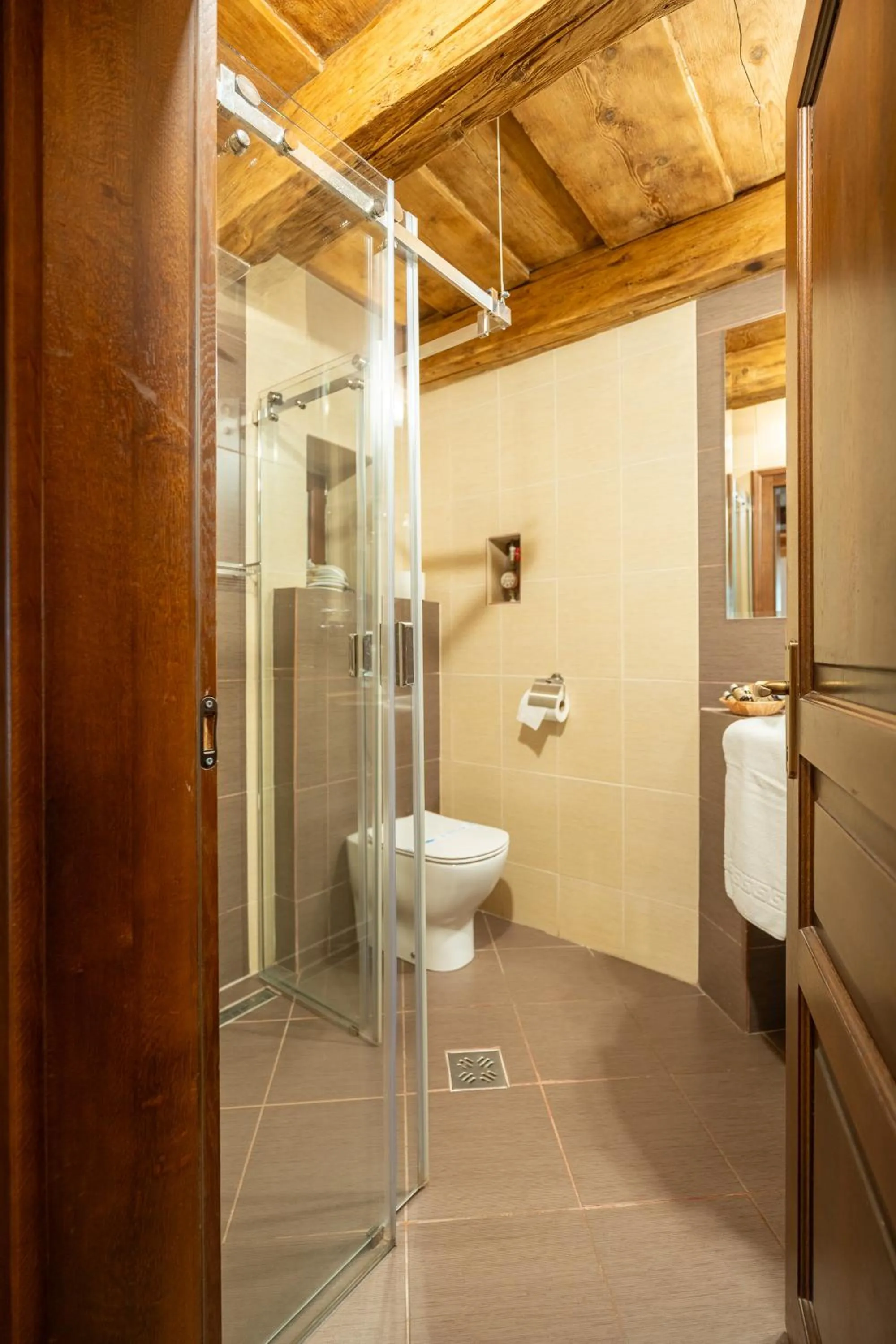 Shower in Pensiunea Casa Cranta