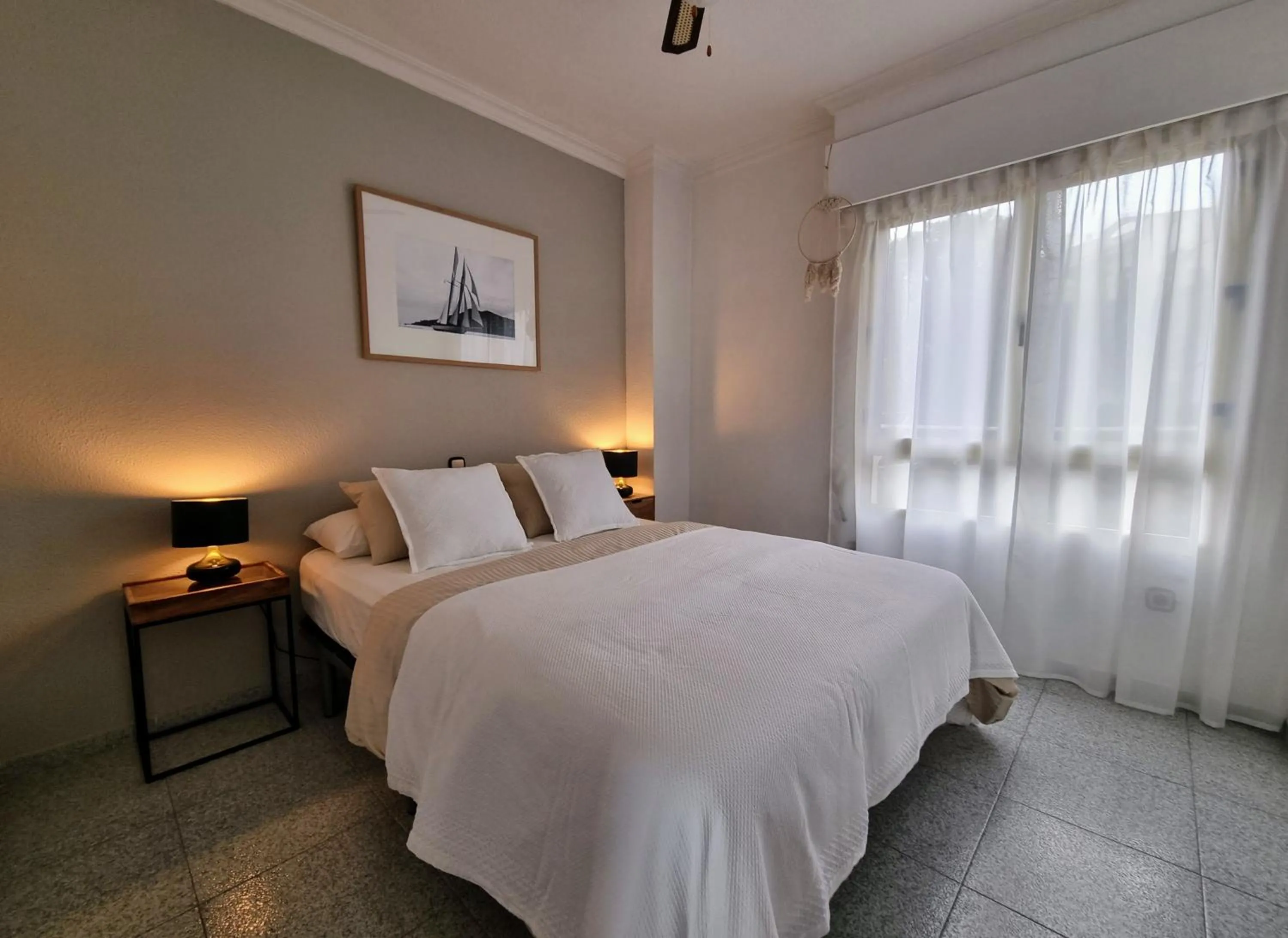 Bedroom, Bed in Apartamento del Mar - Playa Muchavista