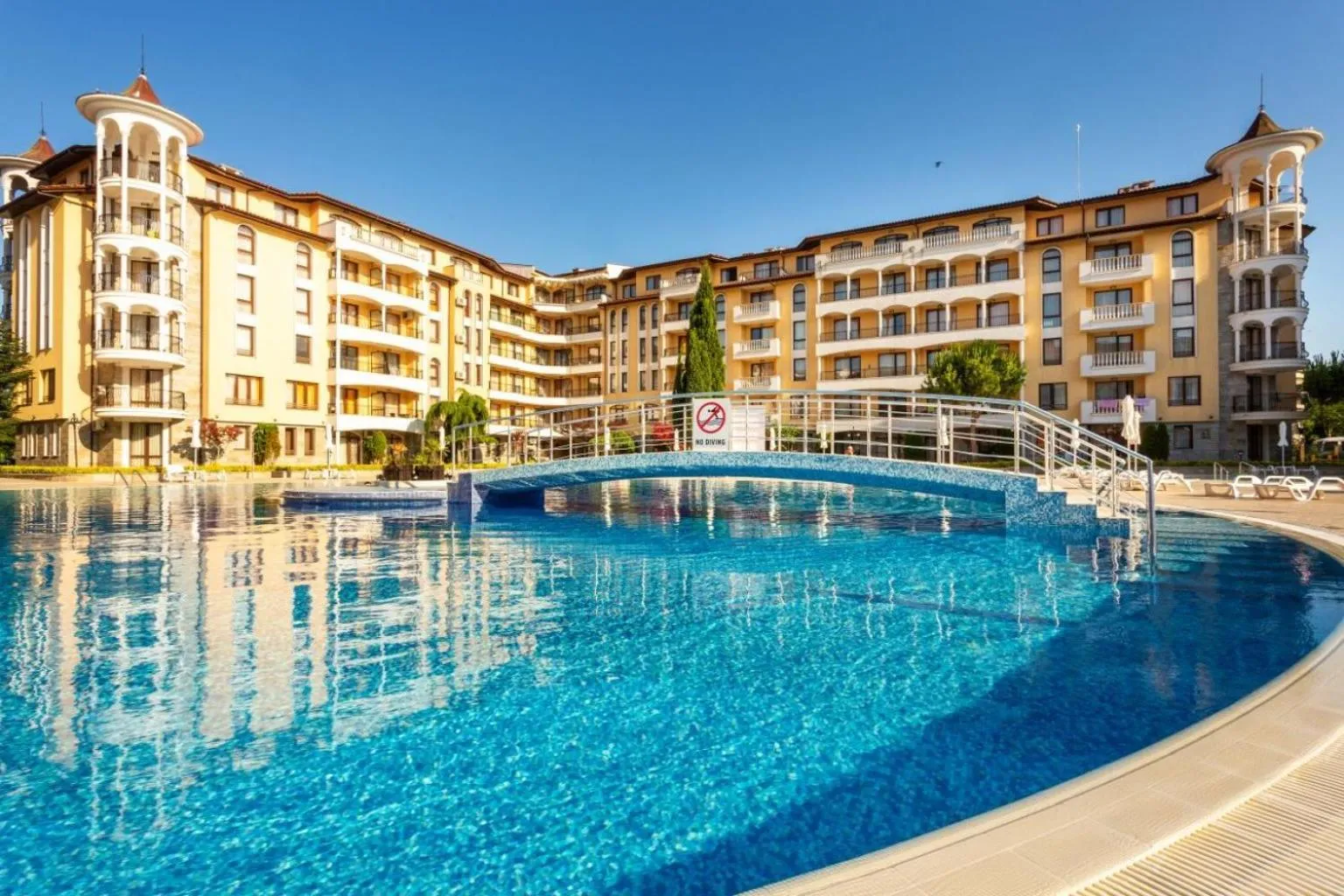 Swimming pool in Royal Sun premium apartment