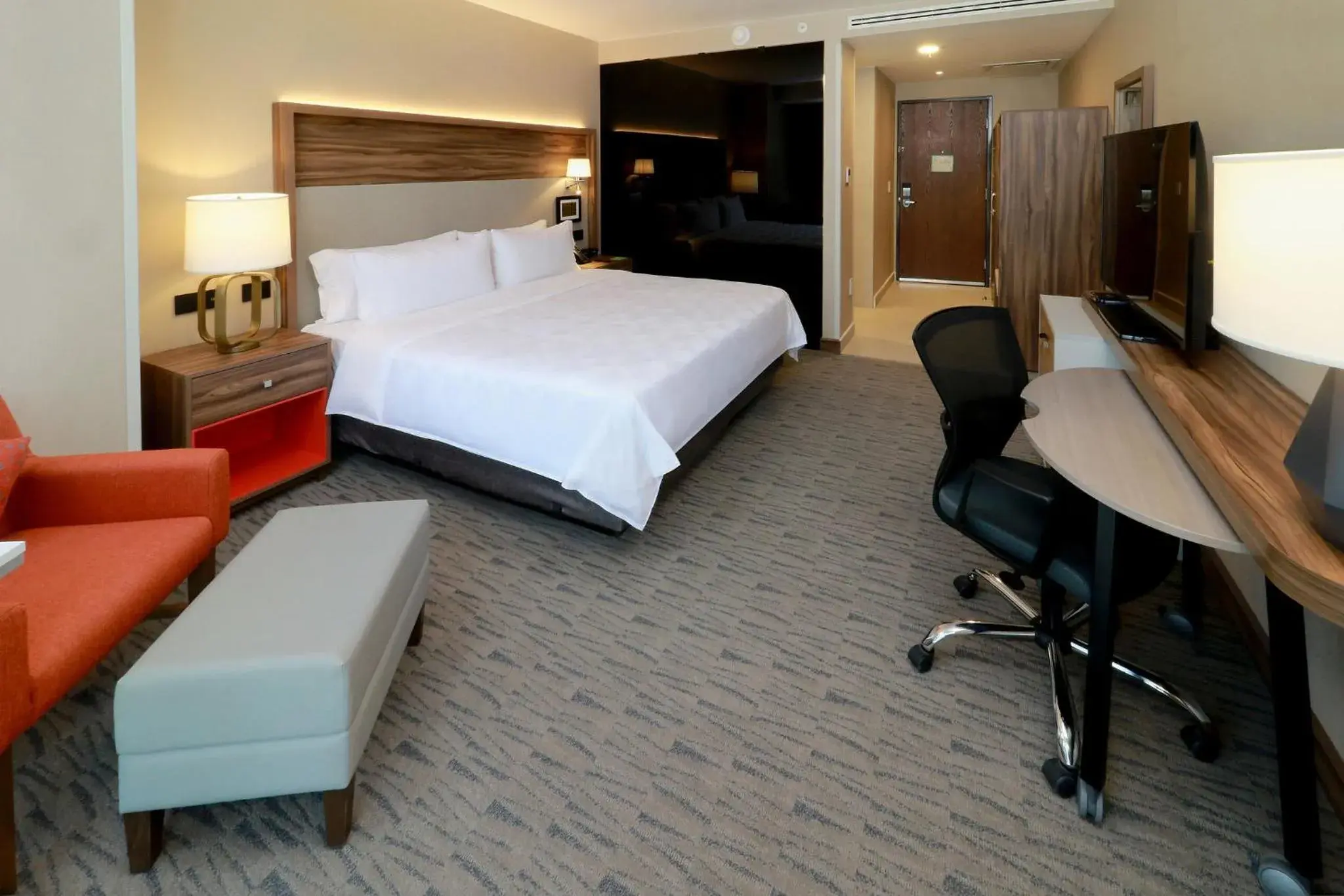 Standard King Room with Mobility Accessible Roll-In Shower in Holiday Inn & Suites - Mexico Felipe Angeles Airport by IHG Standard King Room with Mobility Accessible Roll-In Shower in Holiday Inn & Suites - Mexico Felipe Angeles Airport by IHG