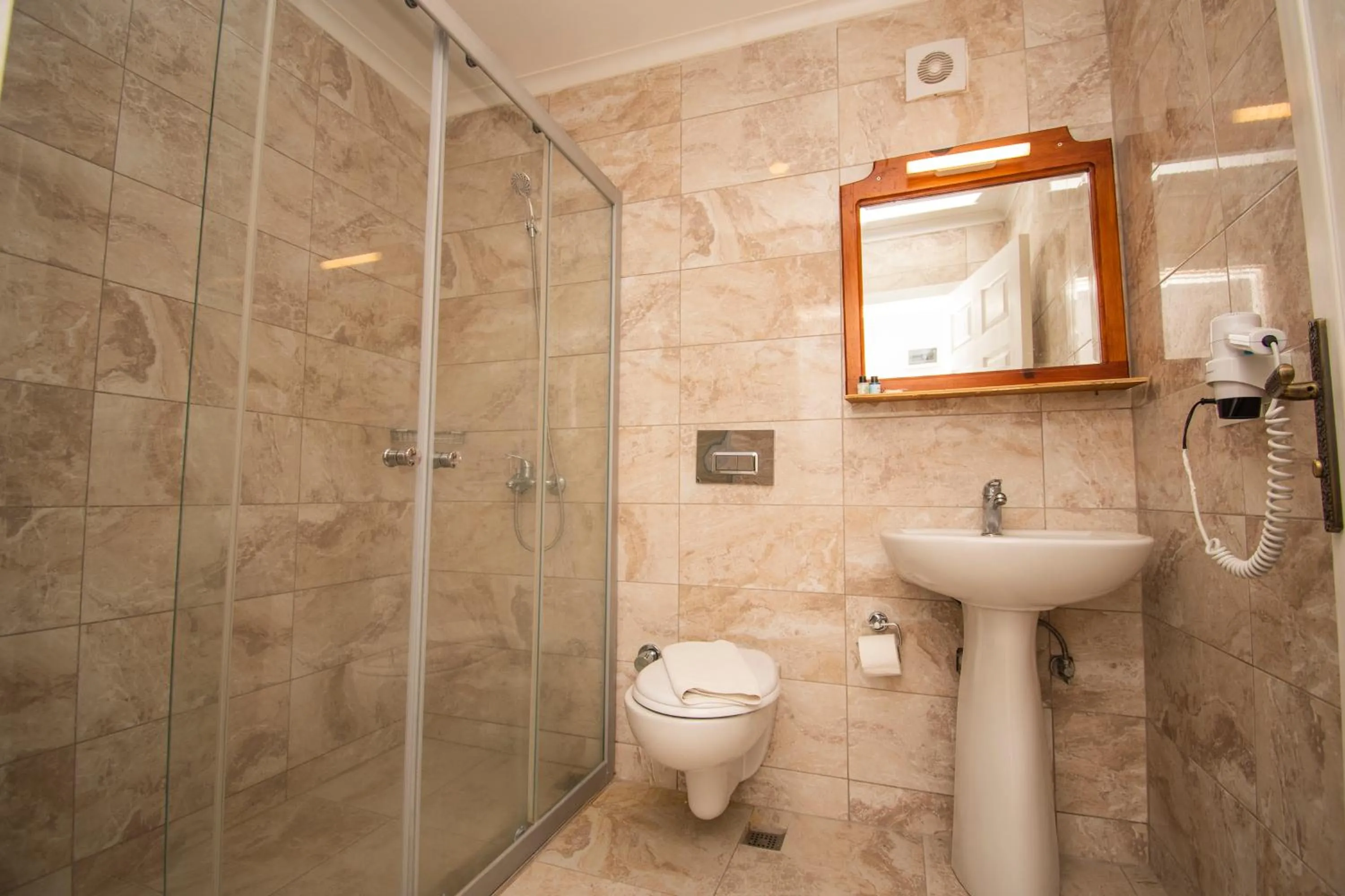Shower in Sami Beach Hotel- All Inclusive