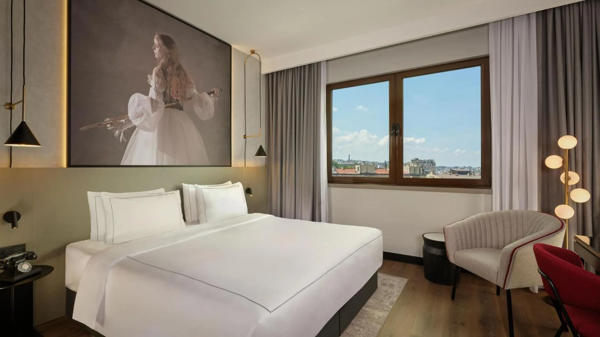 Bed in Radisson RED Belgrade