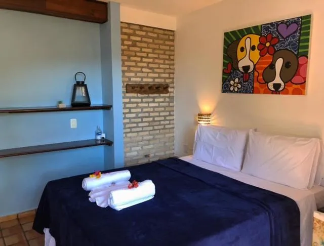 Bed in Pousada Pomar da Pipa