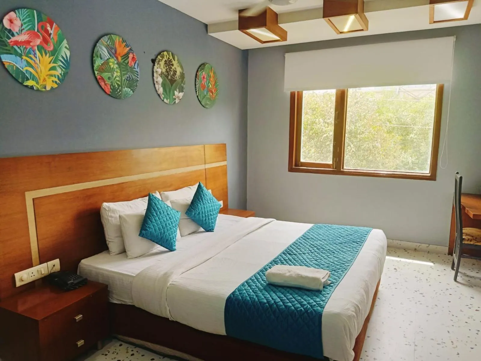 Bedroom, Bed in Asian Suites IFFCO Metro Station Gurugram