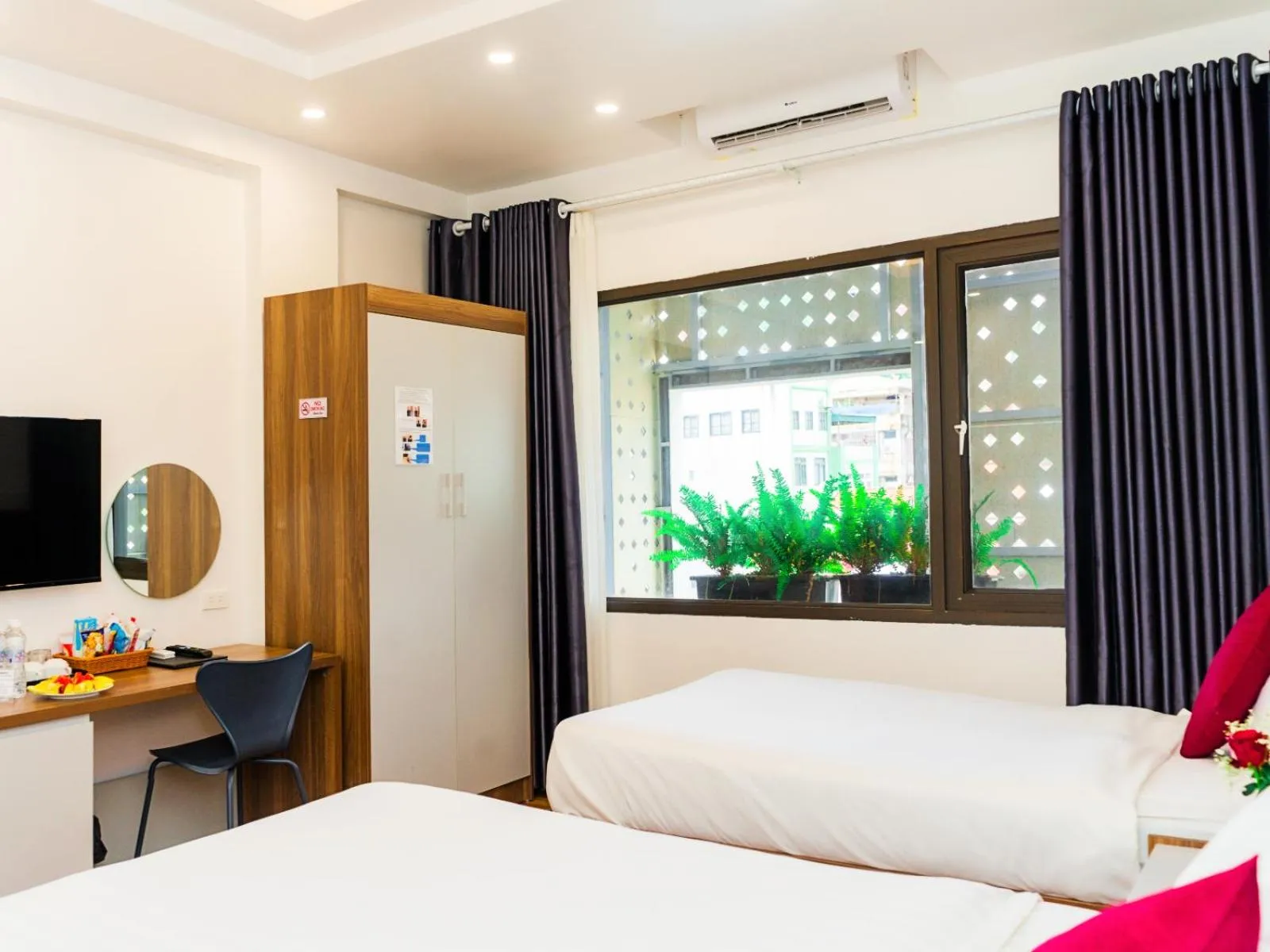 Bed in Bai Chay Panda Hotel