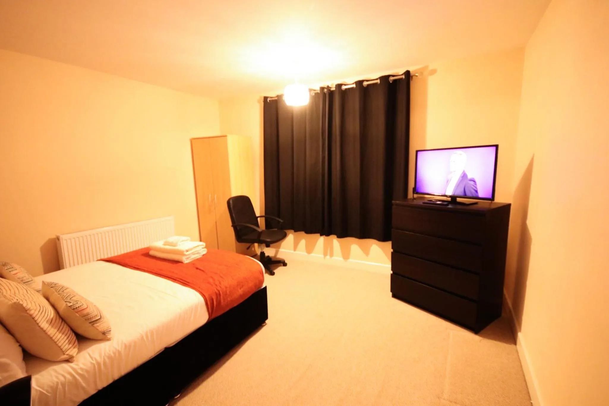 Bedroom in Bellengers Apartments