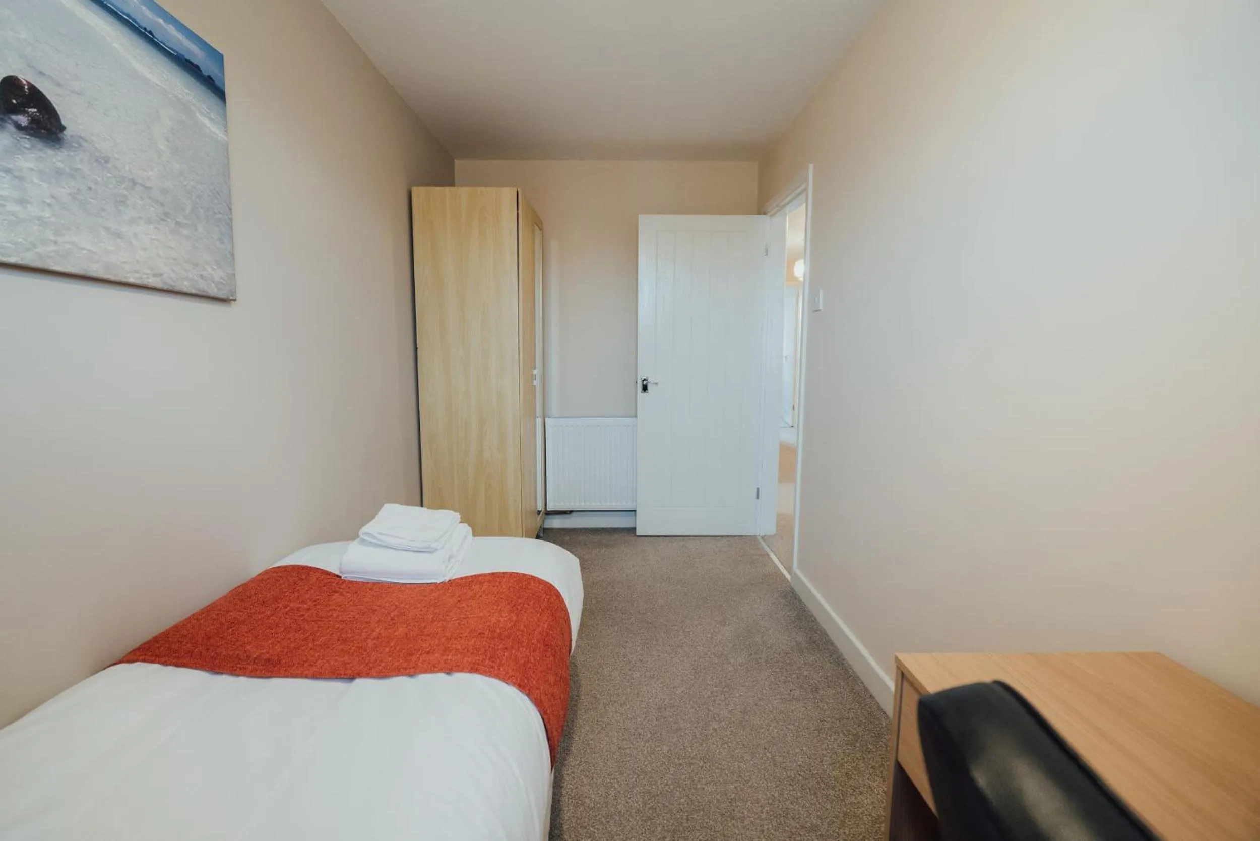 Bedroom in Bellengers Apartments