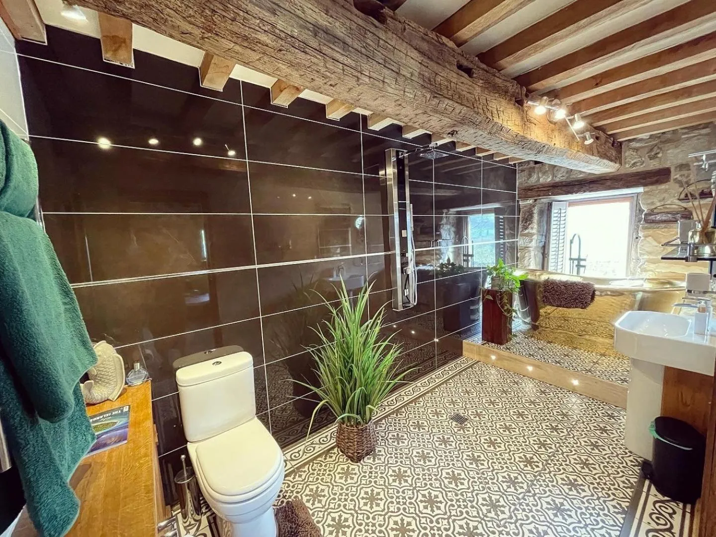 Shower in The Cowshed