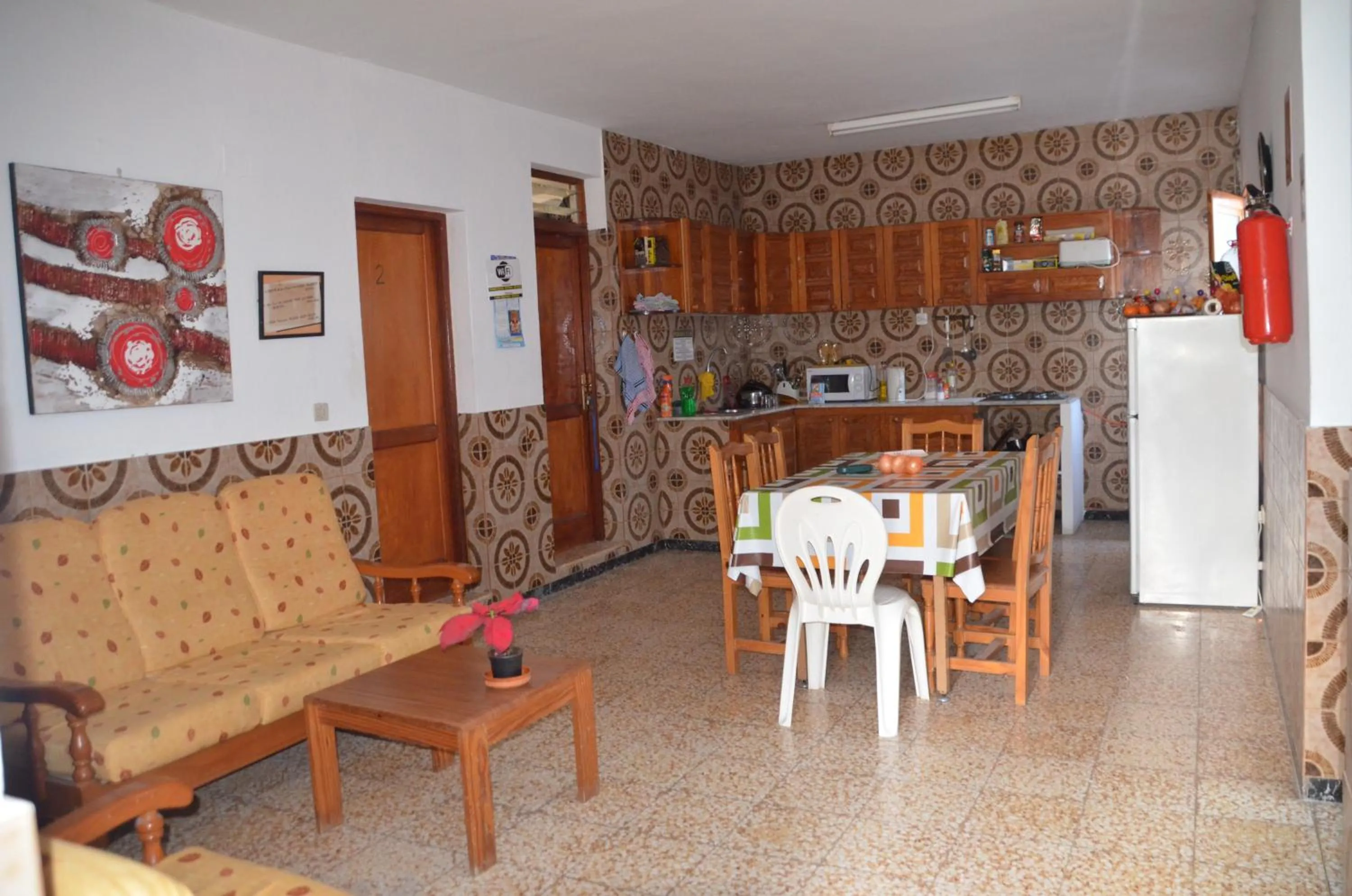 Kitchen or kitchenette in Pension Eva