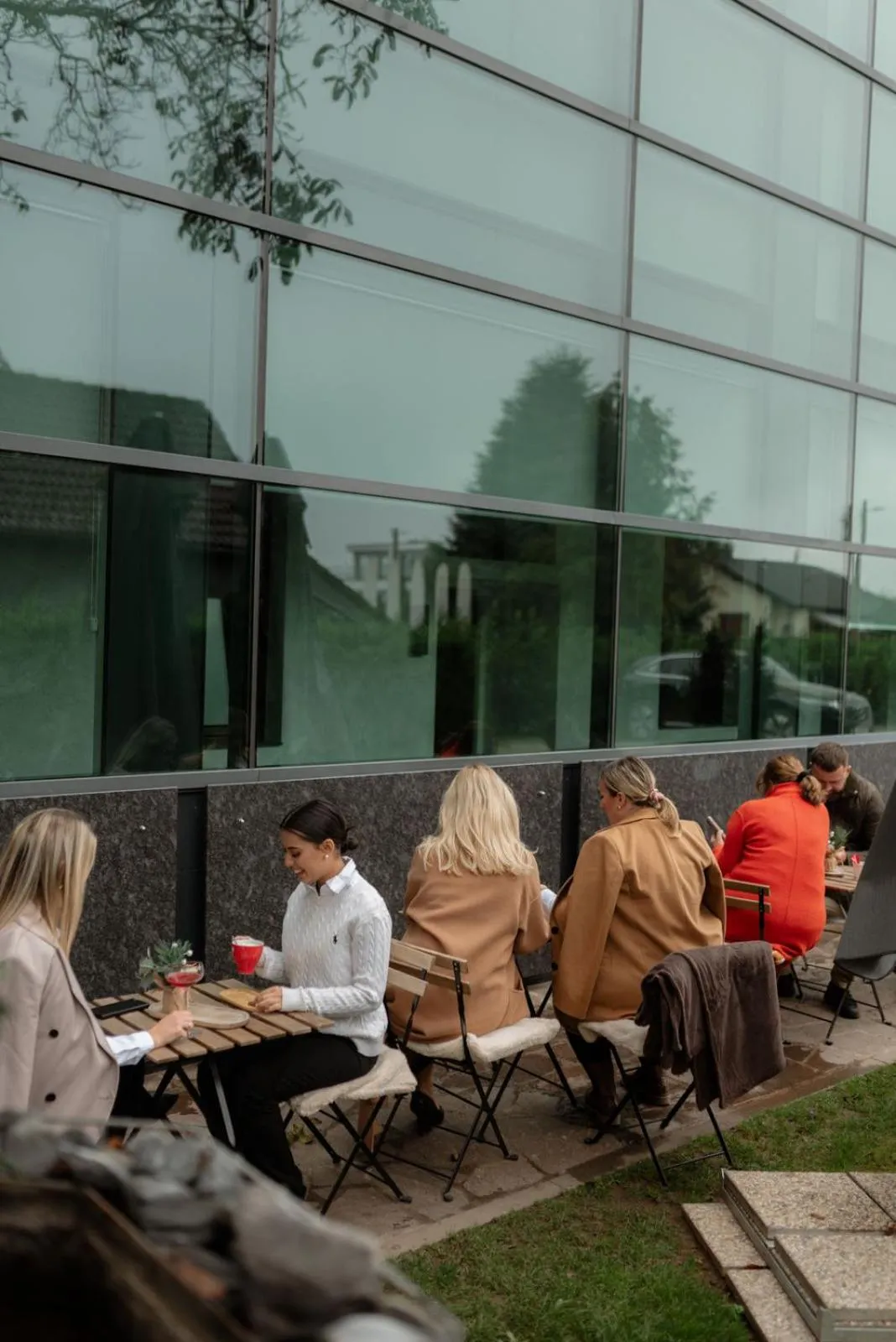 Seating area in NED Hotel