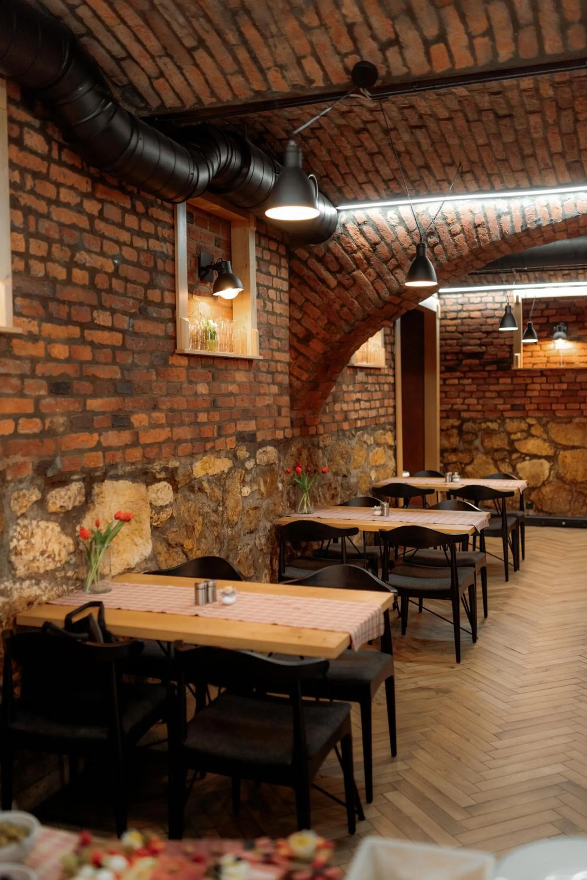 Dining area in NED Hotel