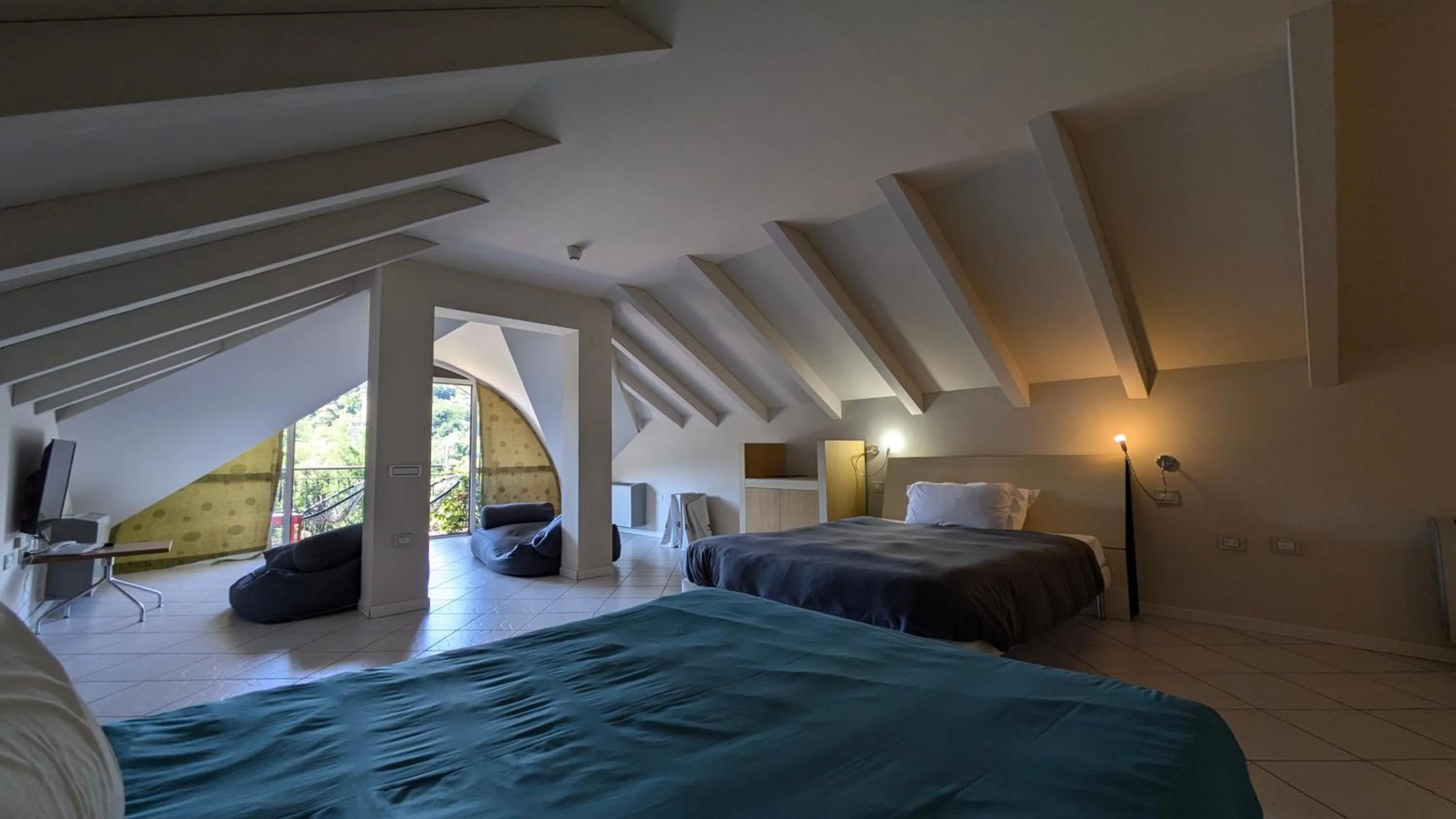 Bed in hotel garni Santa Caterina