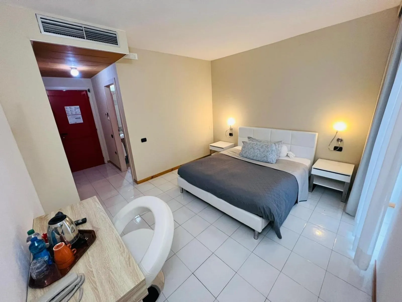 Balcony/Terrace, Bed in hotel garni Santa Caterina