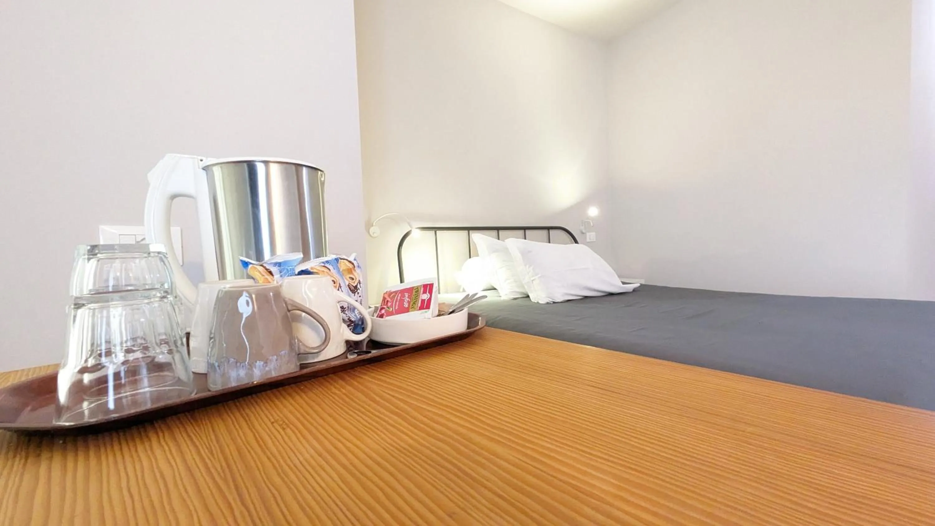 Bed in hotel garni Santa Caterina