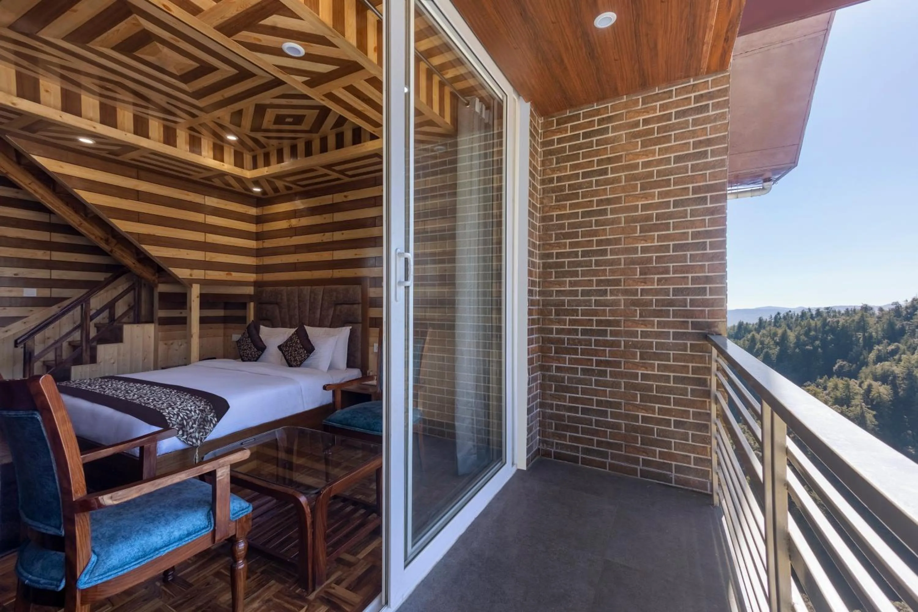 View (from property/room), Bed in Sterling Shivalik Chail