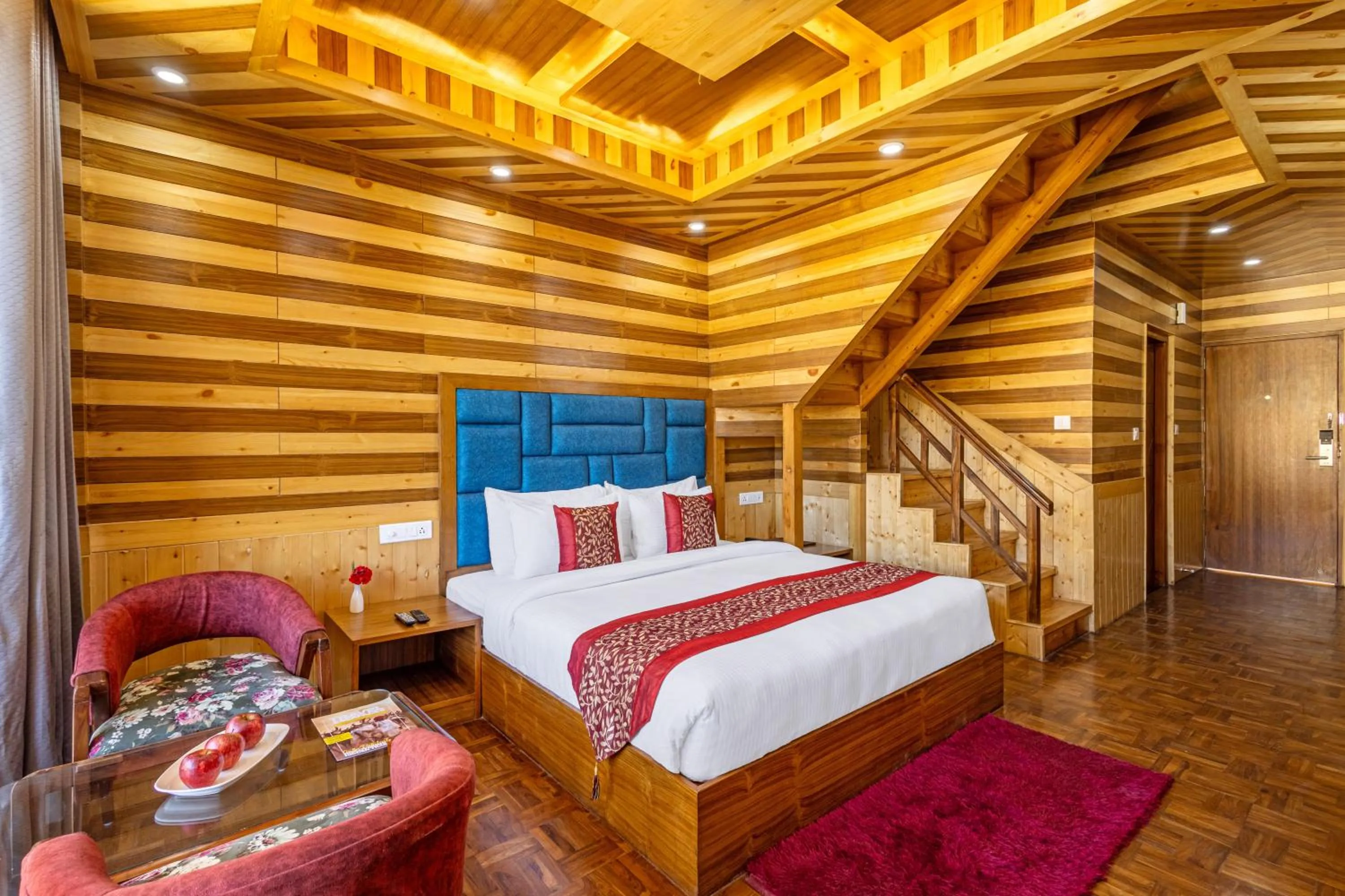 Bedroom, Bed in Sterling Shivalik Chail