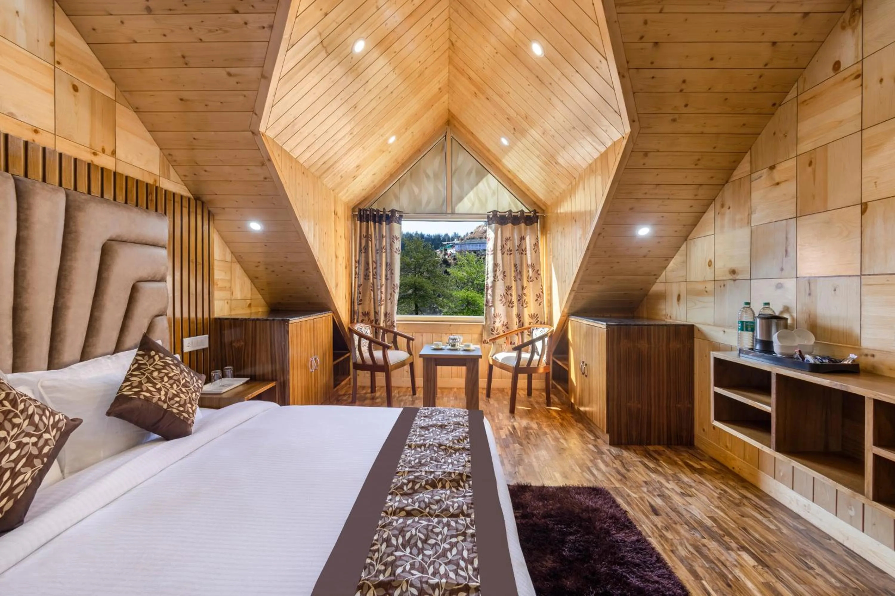 Bedroom, Bed in Sterling Shivalik Chail