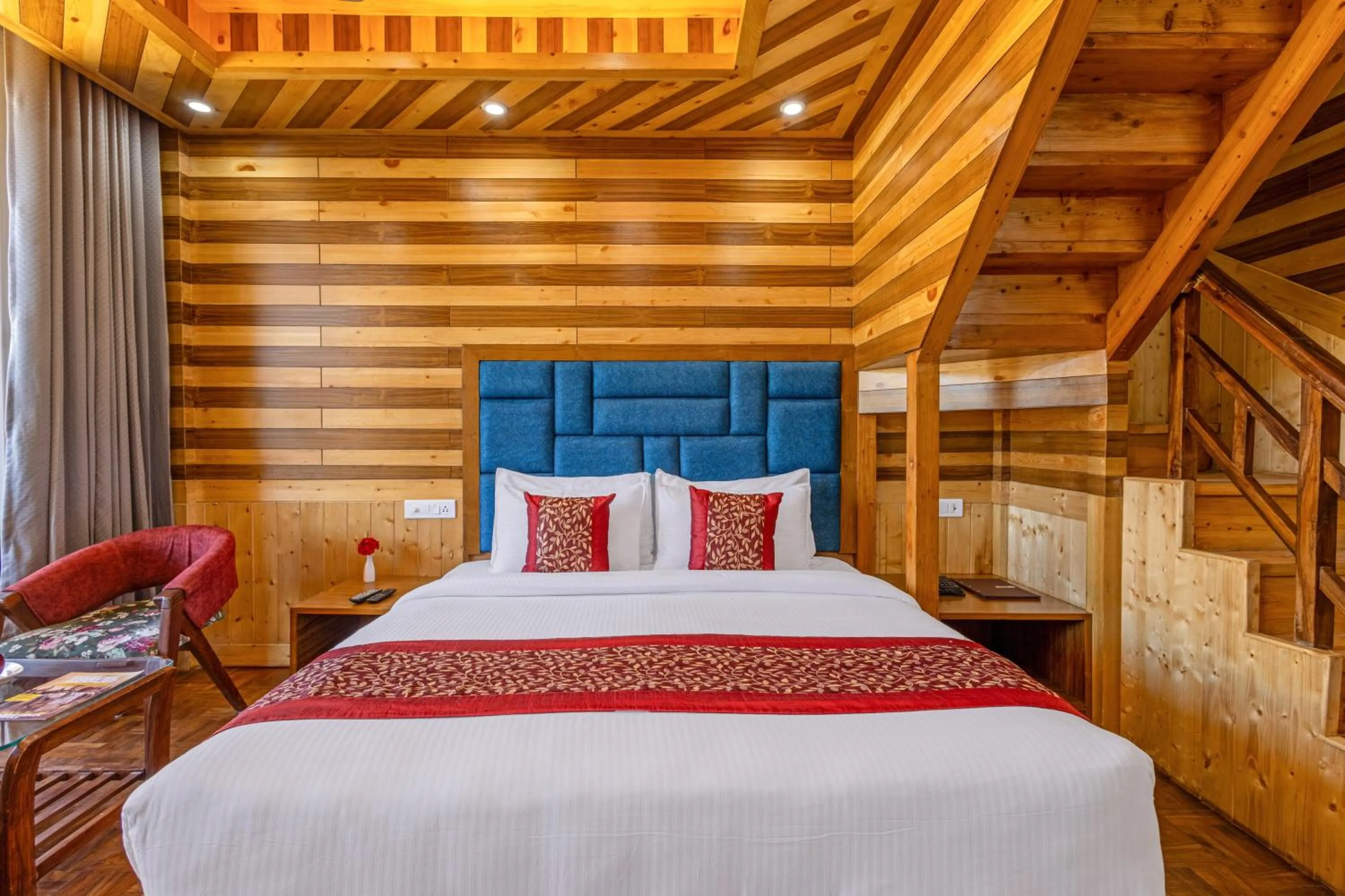 Bedroom, Bed in Sterling Shivalik Chail