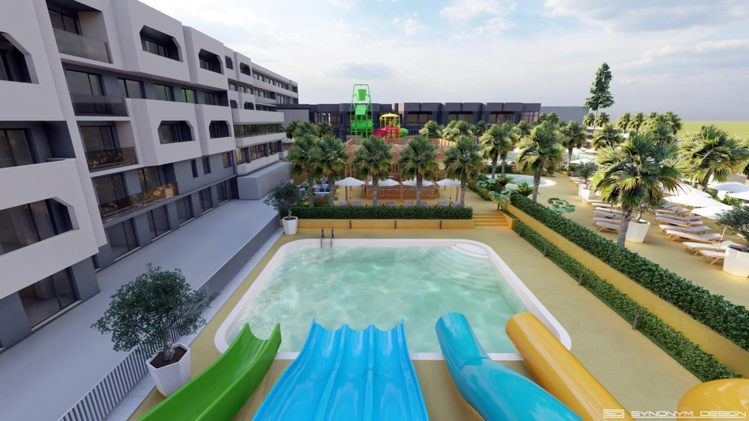 Aqua park in Atliman Beach Resort