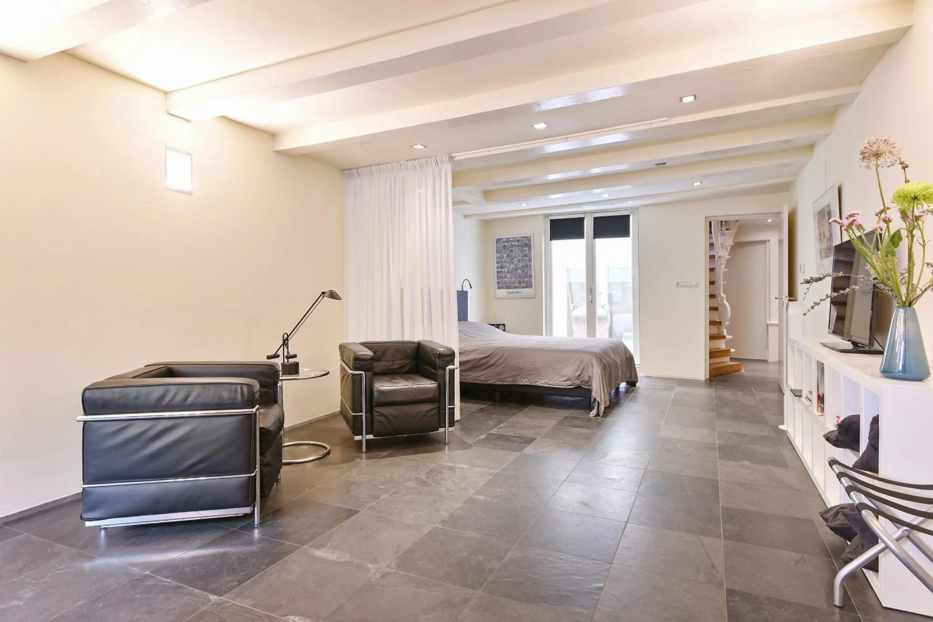 Bed in Luxueuze Studio Herengracht