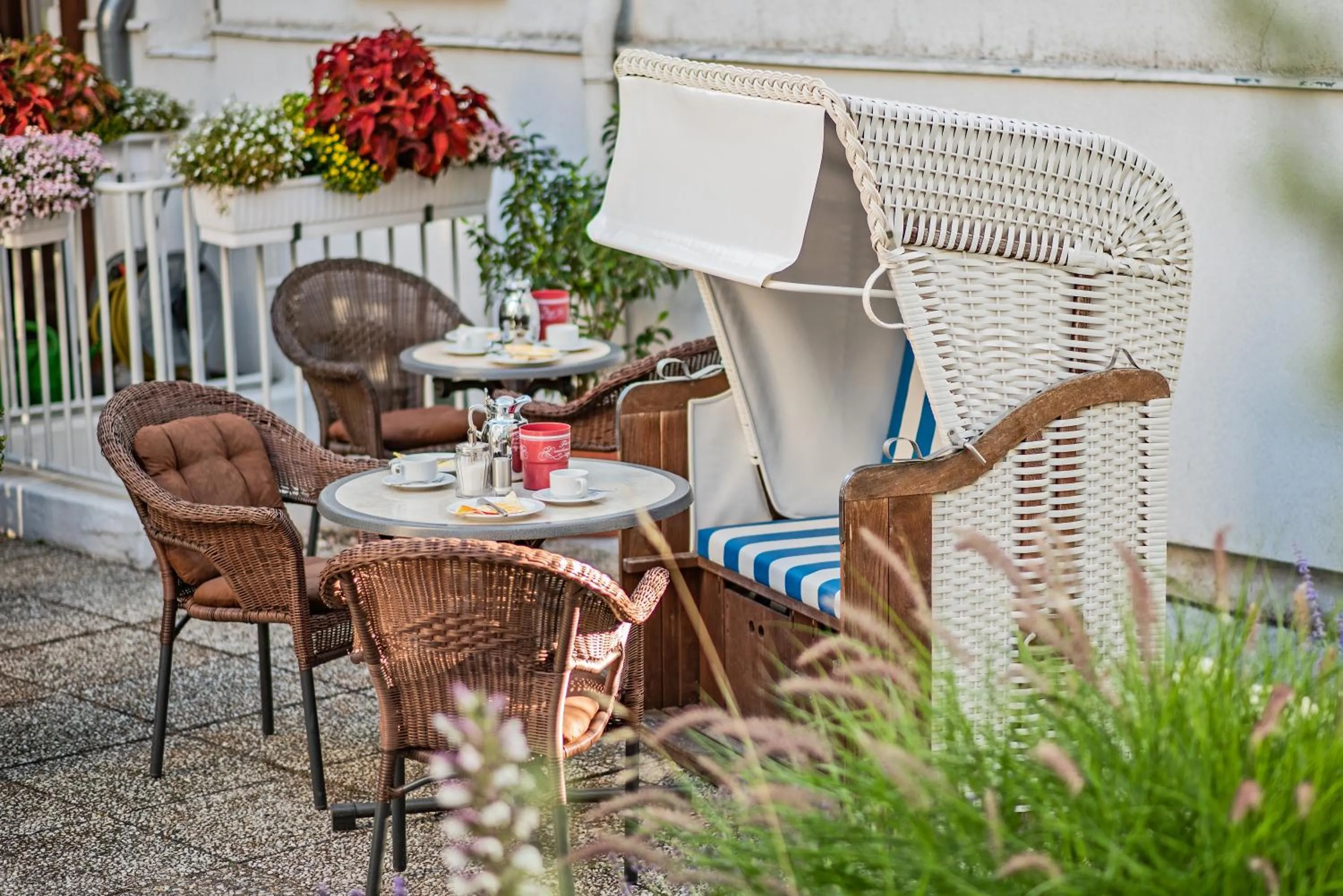Balcony/Terrace in Strandvilla Imperator